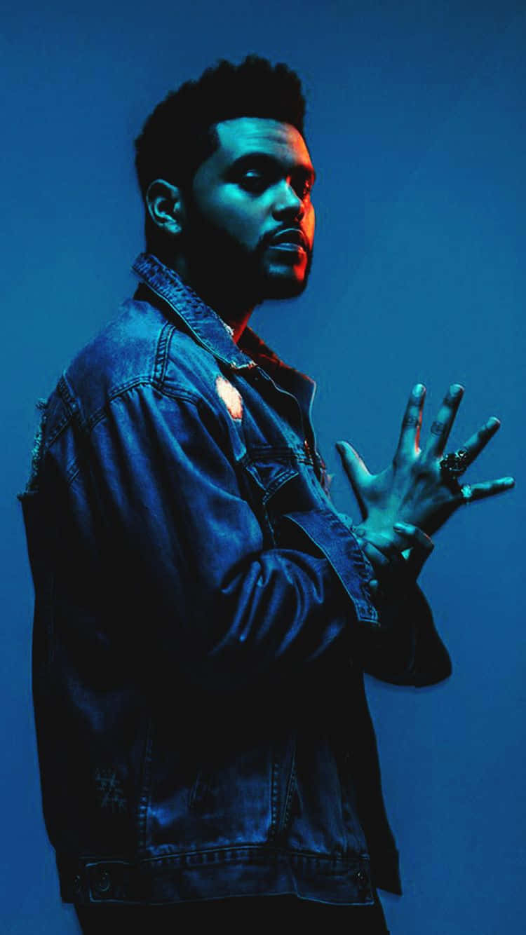 750x1340 Download The Weeknd Blue Neon iPhone Wallpaper, Phone