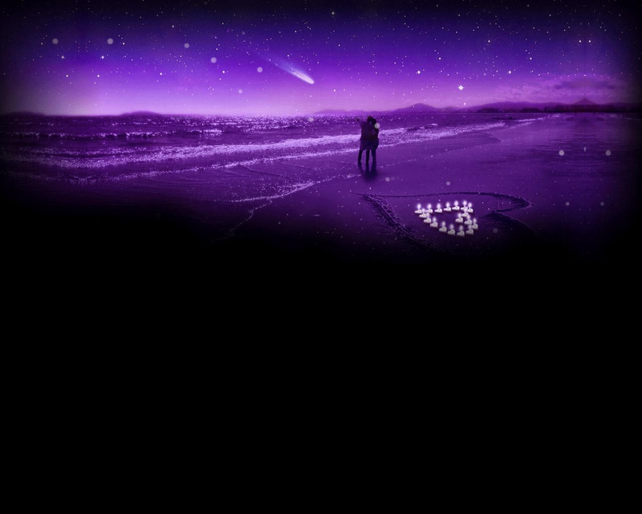 1280x1030 Purple Love Background, Desktop