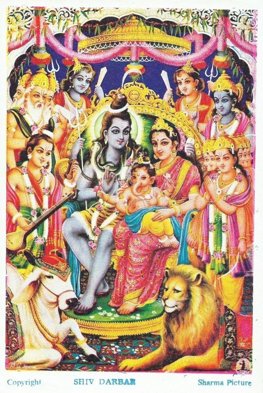 920x1380 Shiv Darbar Sharma Picture (via ebay: 111cents). Lord shiva painting, Lord shiva family, Lord shiva, Phone