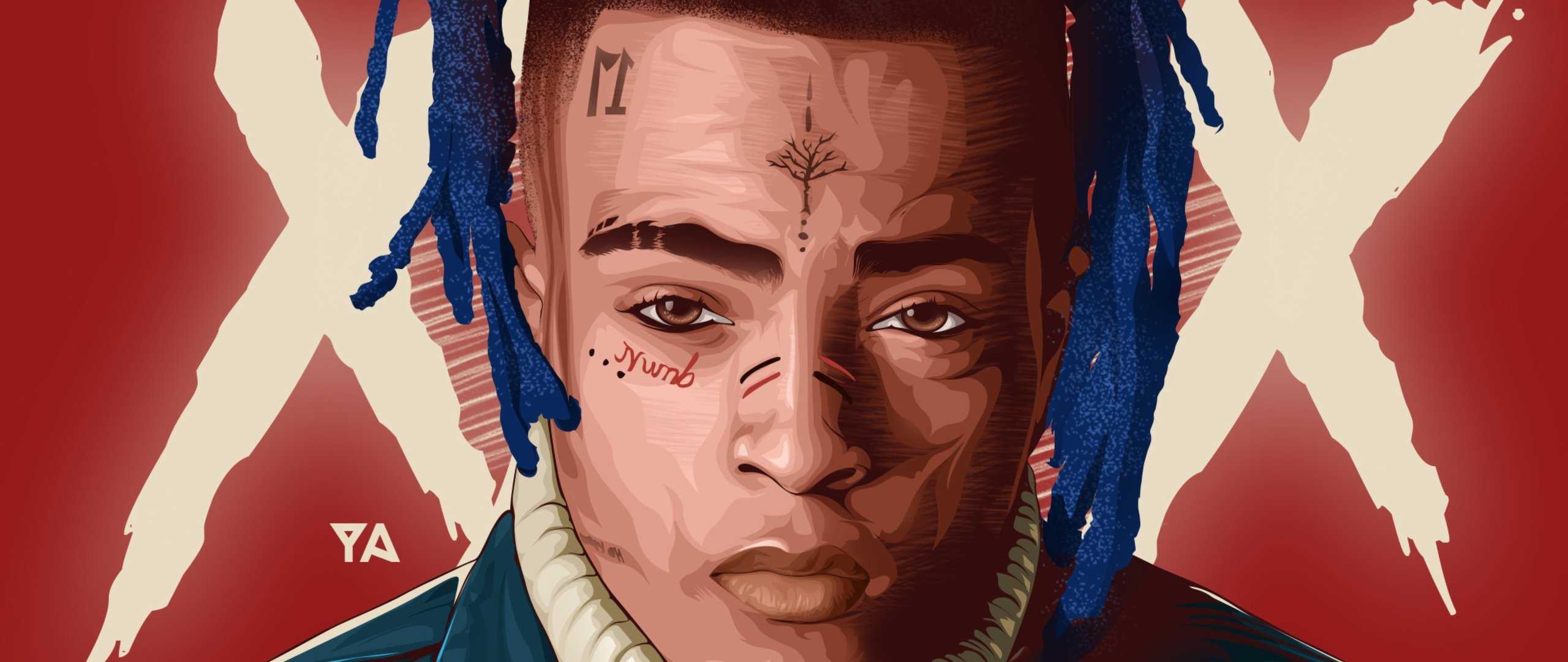 2560x1080 XXXTentacion Artwork HD Wallpaper (), Dual Screen