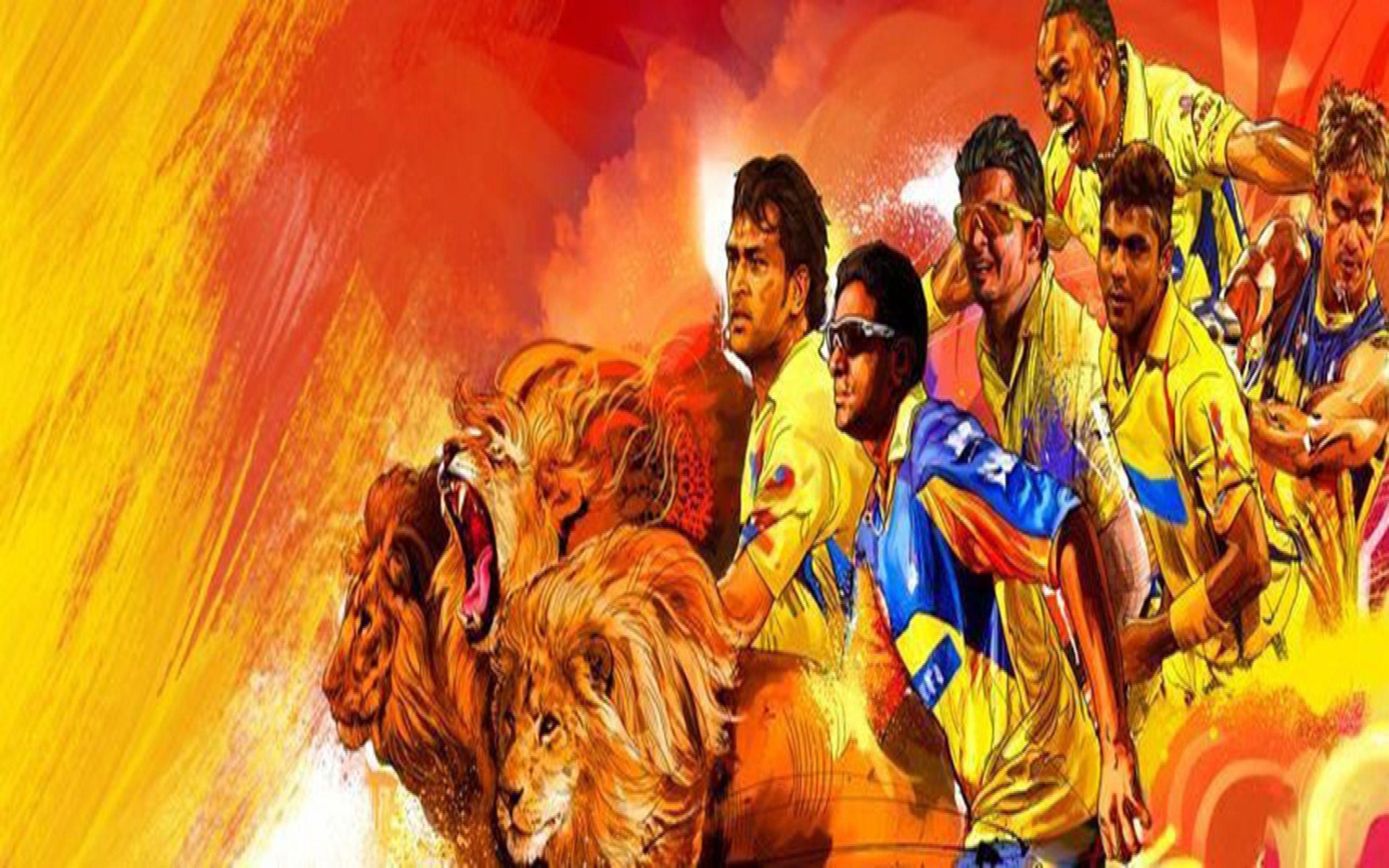 2560x1600 Ipl Csk Chennai Super Kings Riding On Lions HD Wallpaper, Desktop