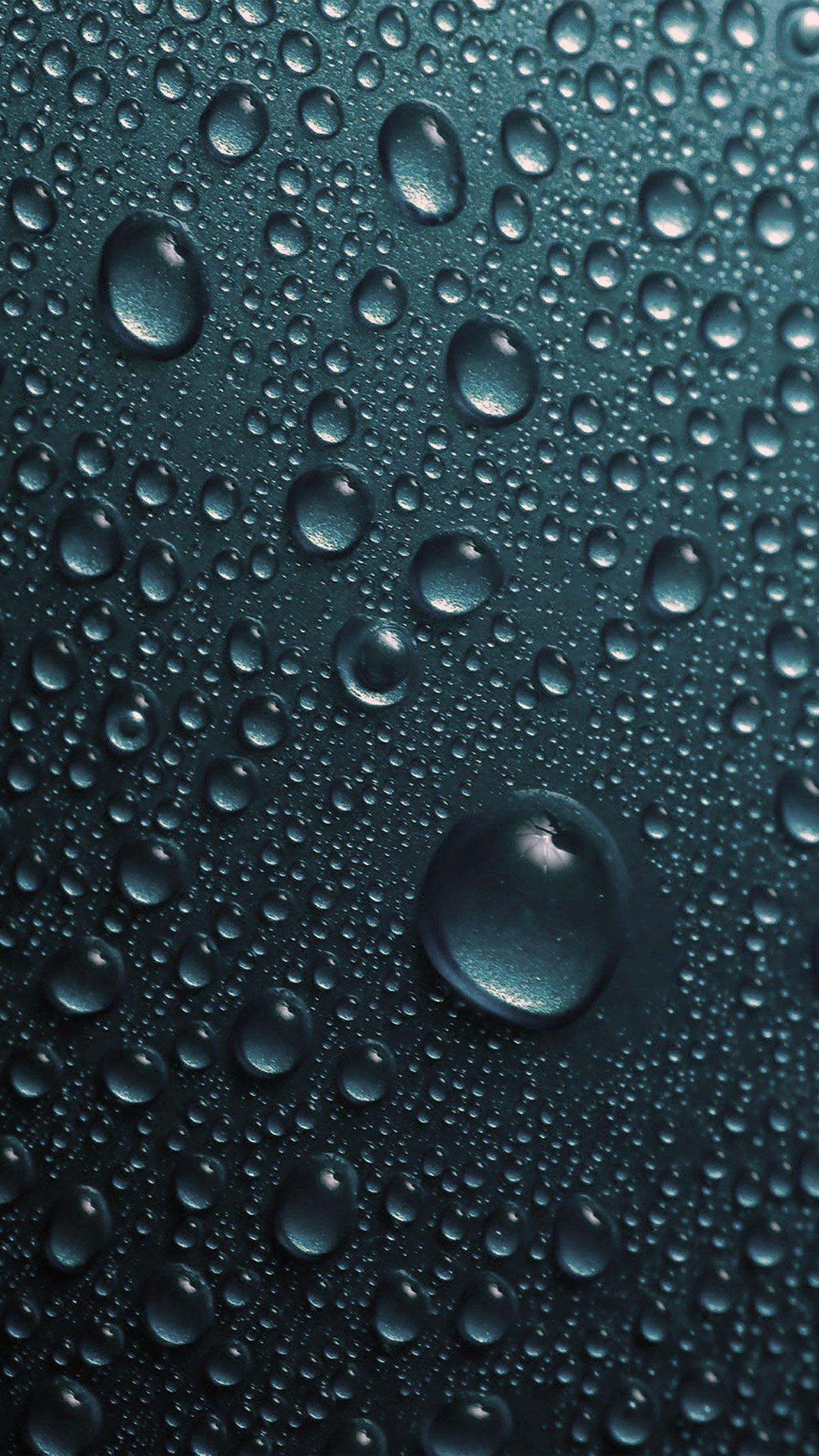 1250x2210 iPhone 6 wallpaper. rain drop blue, Phone