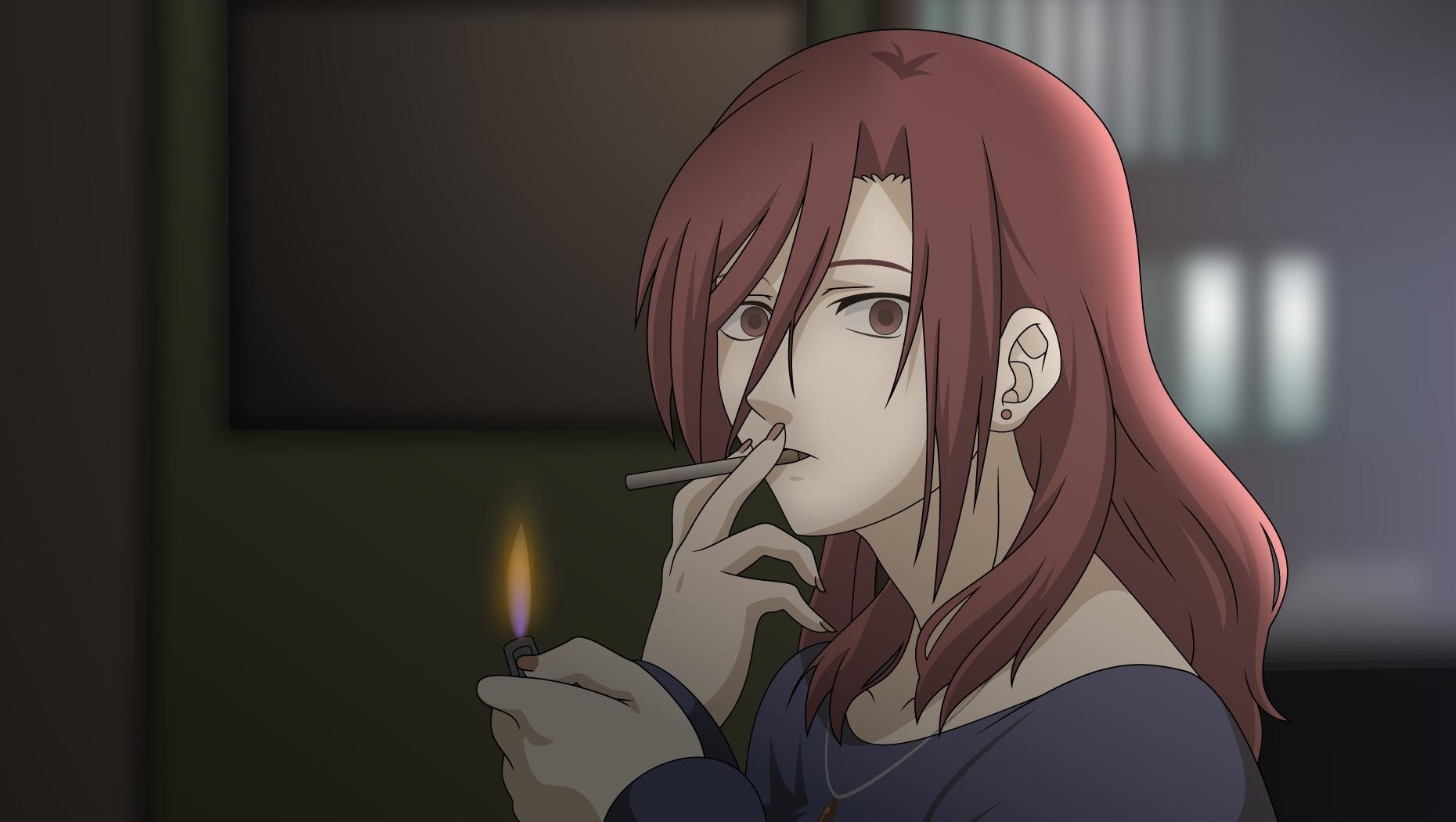 1860x1050 kara no kyoukai cigarettes aozaki touko High Quality Wallpaper, High, Desktop