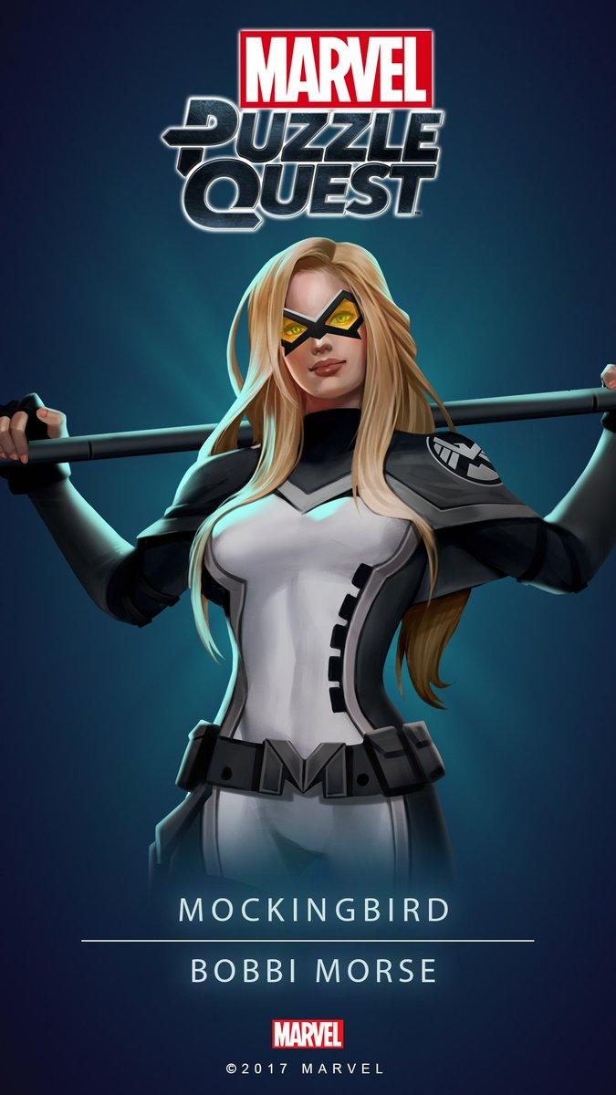 680x1200 Marvel Puzzle Quest the versatile Mockingbird, Phone