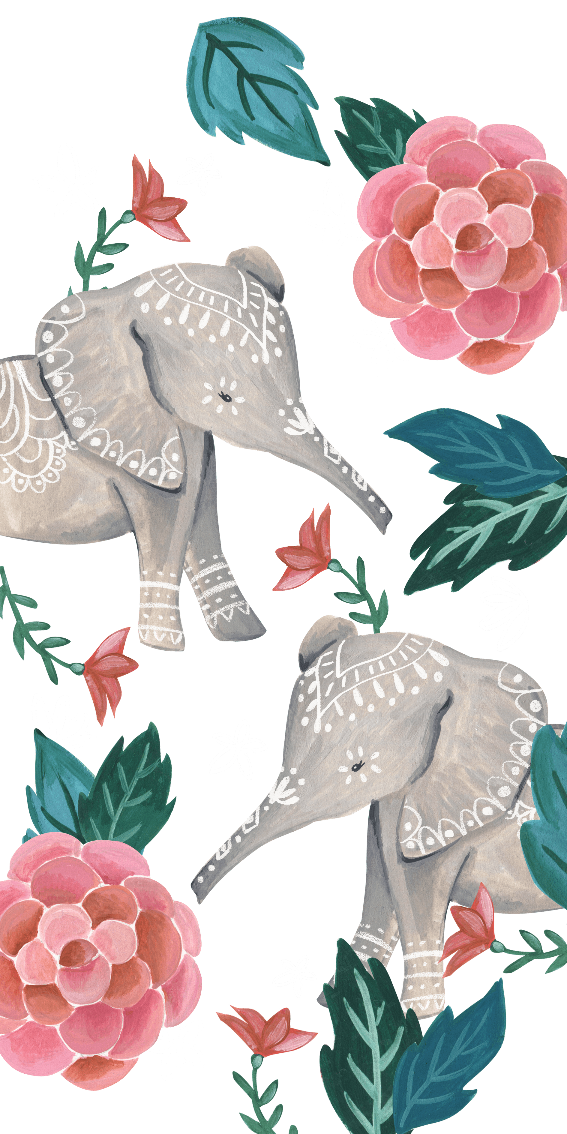 1890x3780 Cute Elephant iPhone Wallpaper, Phone