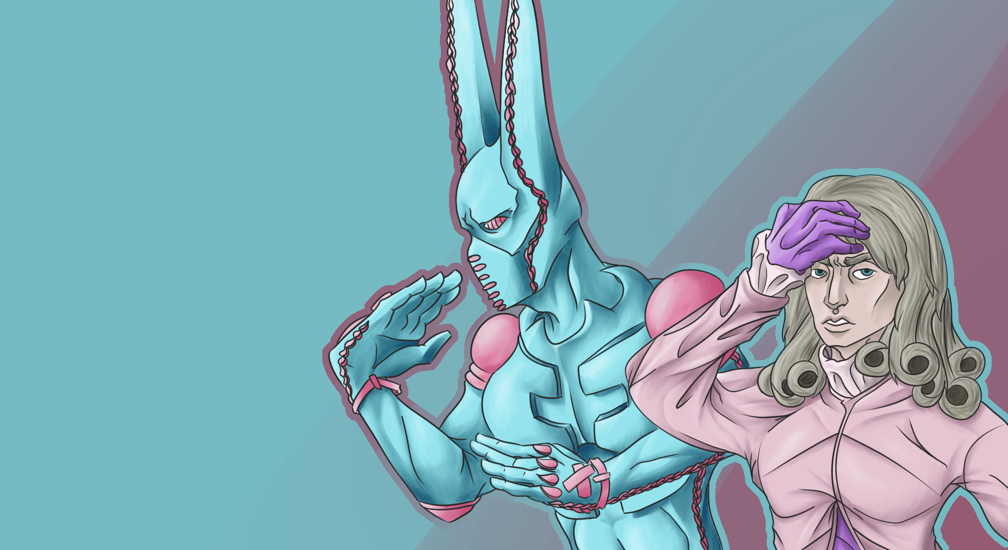 1980x1080 Fanart Funny Valentine and D4C wallpaper, Desktop