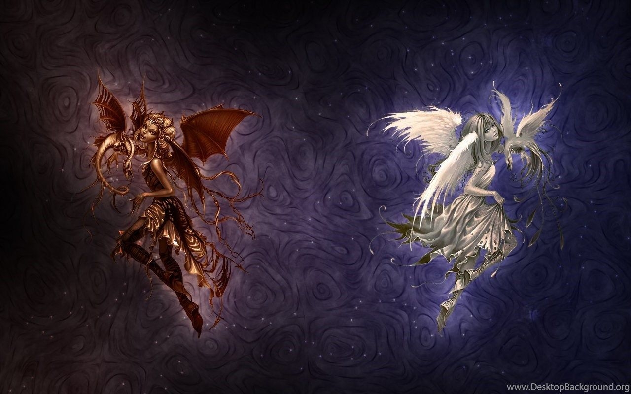 1280x800 Angel vs Demon Wallpaper Free Angel vs Demon Background, Desktop