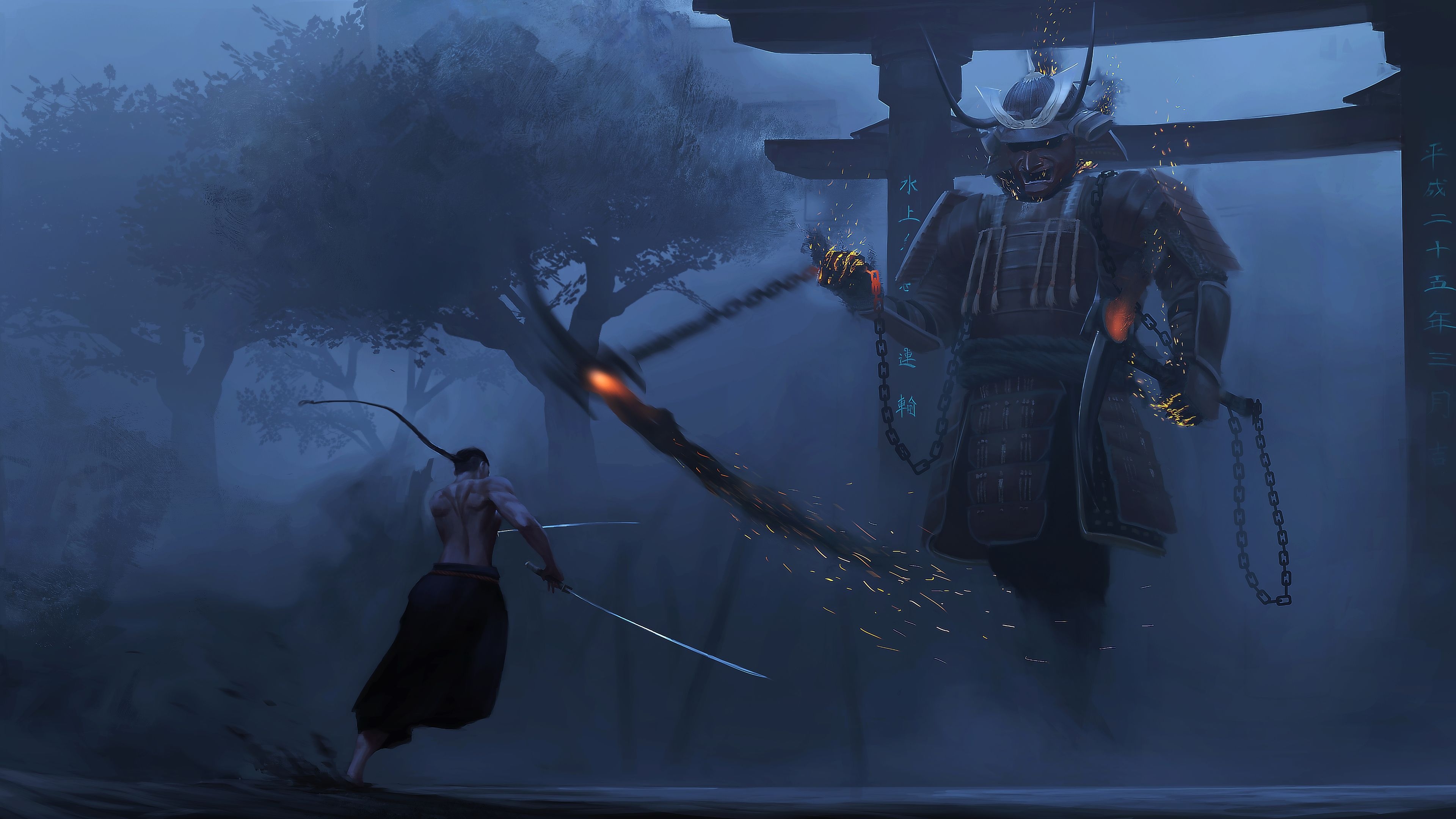 3840x2160 Samurai Last Lesson 4k, HD Artist, 4k Wallpaper, Image, Desktop