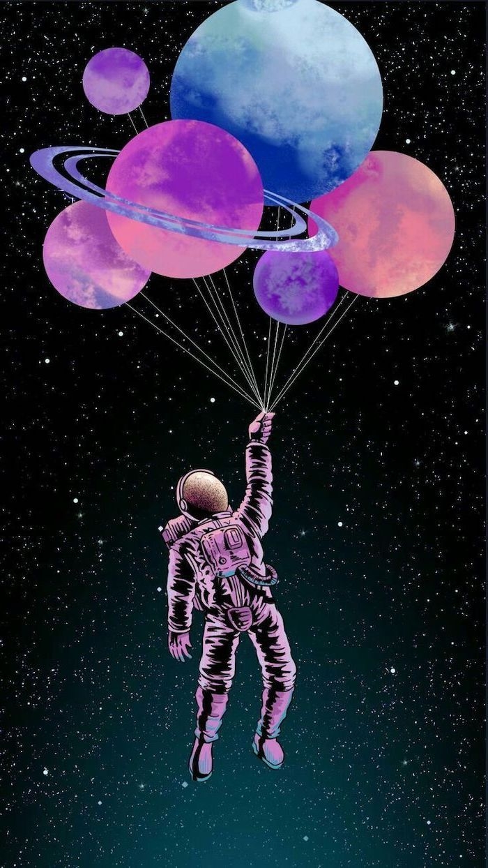 700x1250 Astronaut Girl Aesthetic Wallpaper, Phone