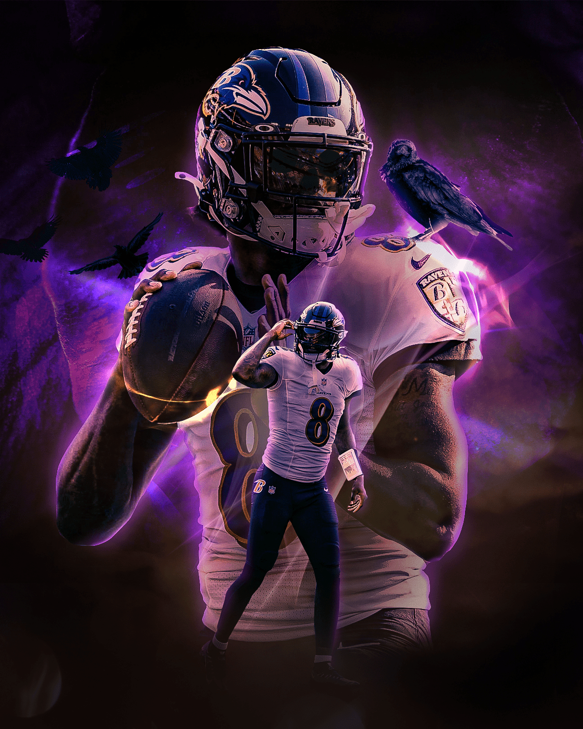 1200x1500 Lamar Jackson Wallpaper, Phone