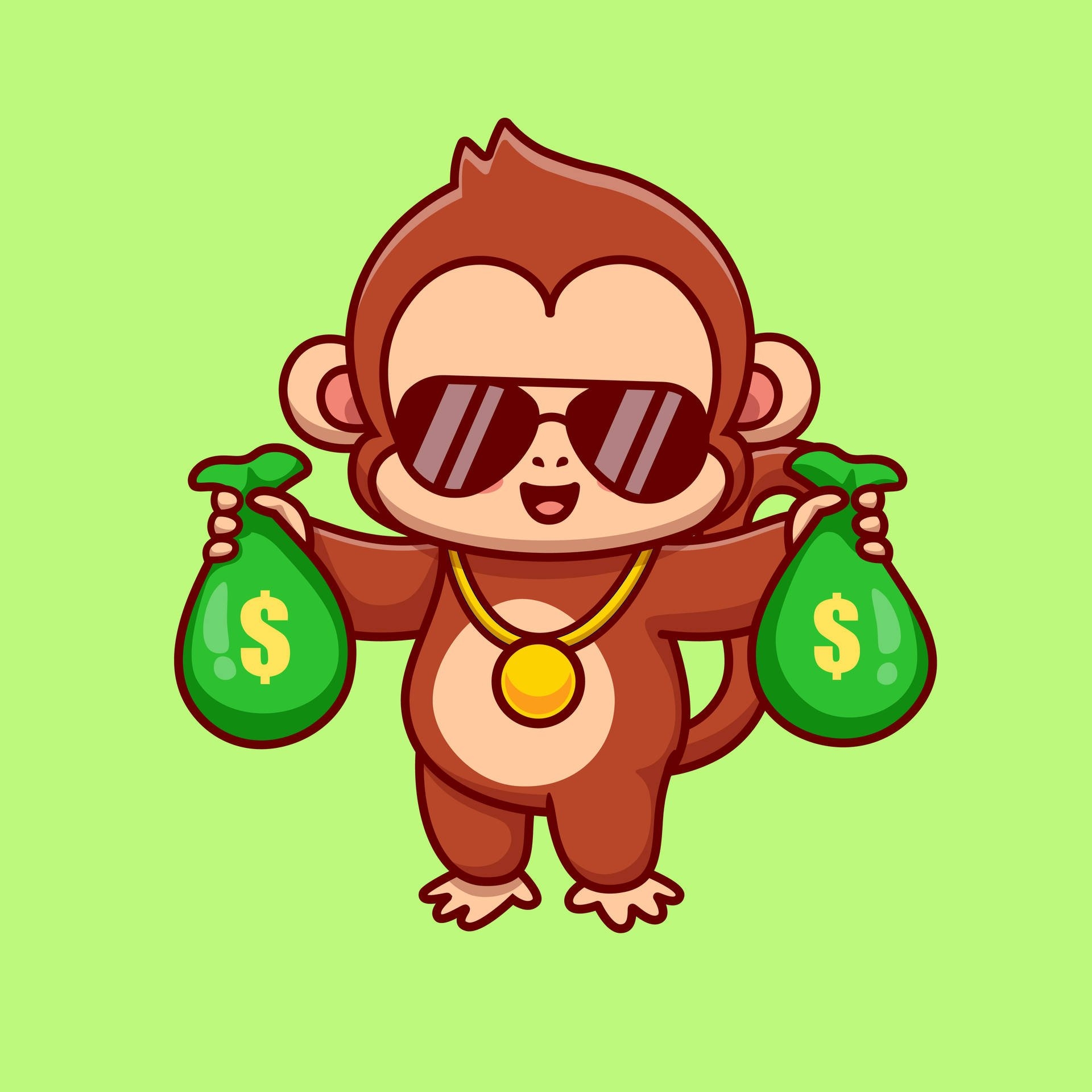 1920x1920 Download Cool Baby Monkey Wallpaper, Phone