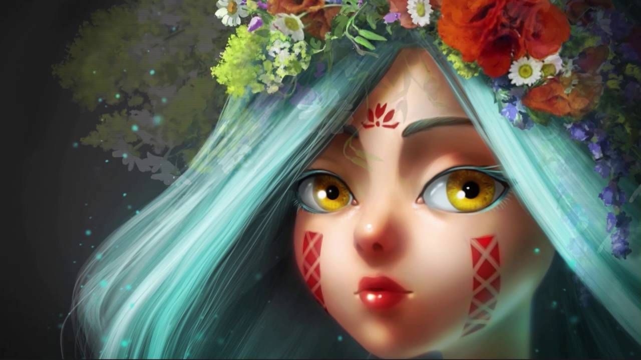 1280x720 Mavka. The Forest Song. Color script, Animation film, Disney, Desktop