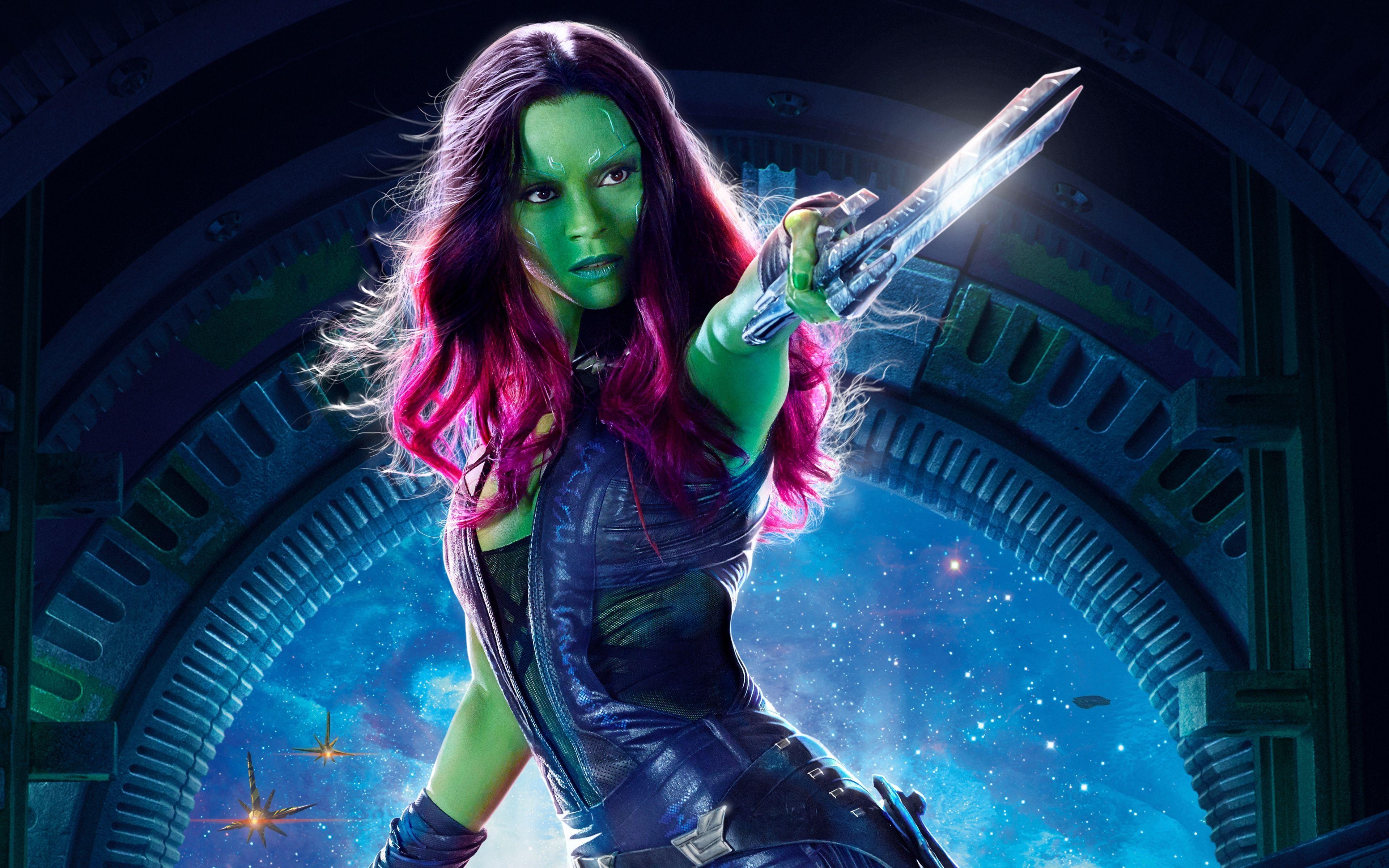 3840x2400 Gamora Guardians of the Galaxy Vol 2 4K HD Wallpaper, Desktop