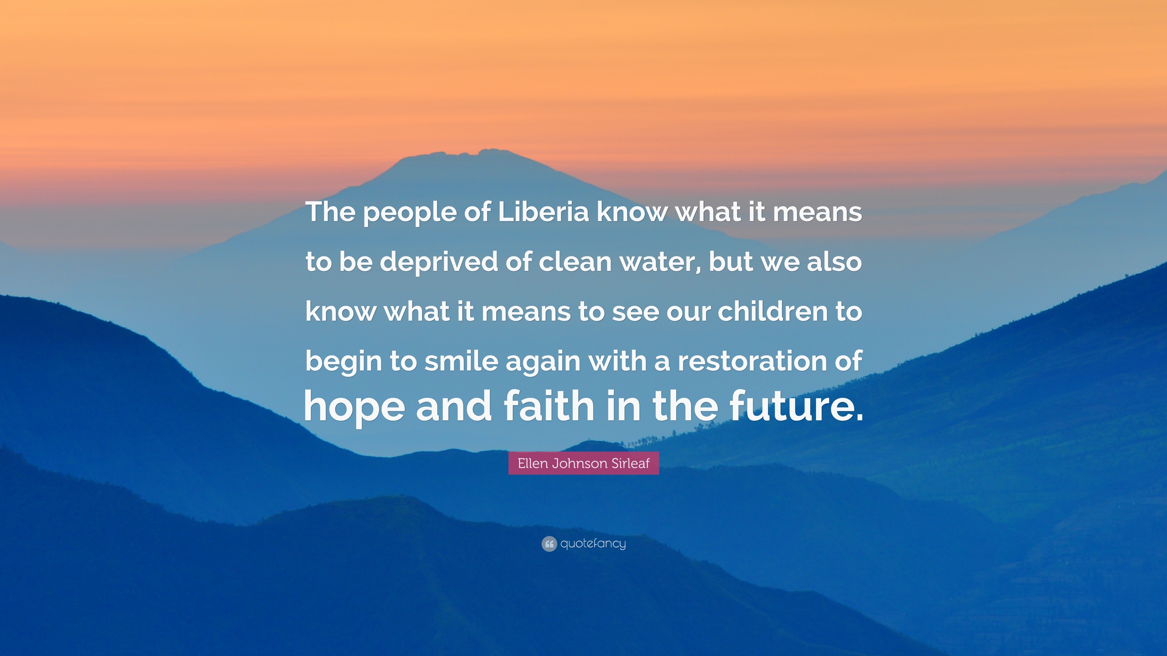 3840x2160 Ellen Johnson Sirleaf Quote: “The people of Liberia know what it, Desktop