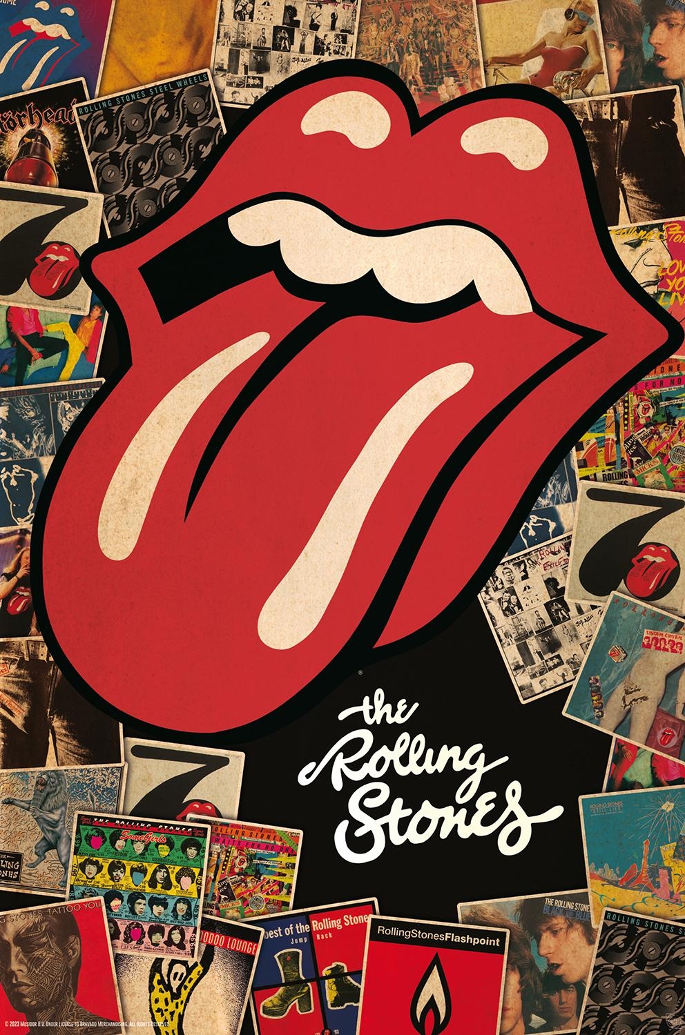 1000x1500 Rolling Stones Poster Collage, Phone