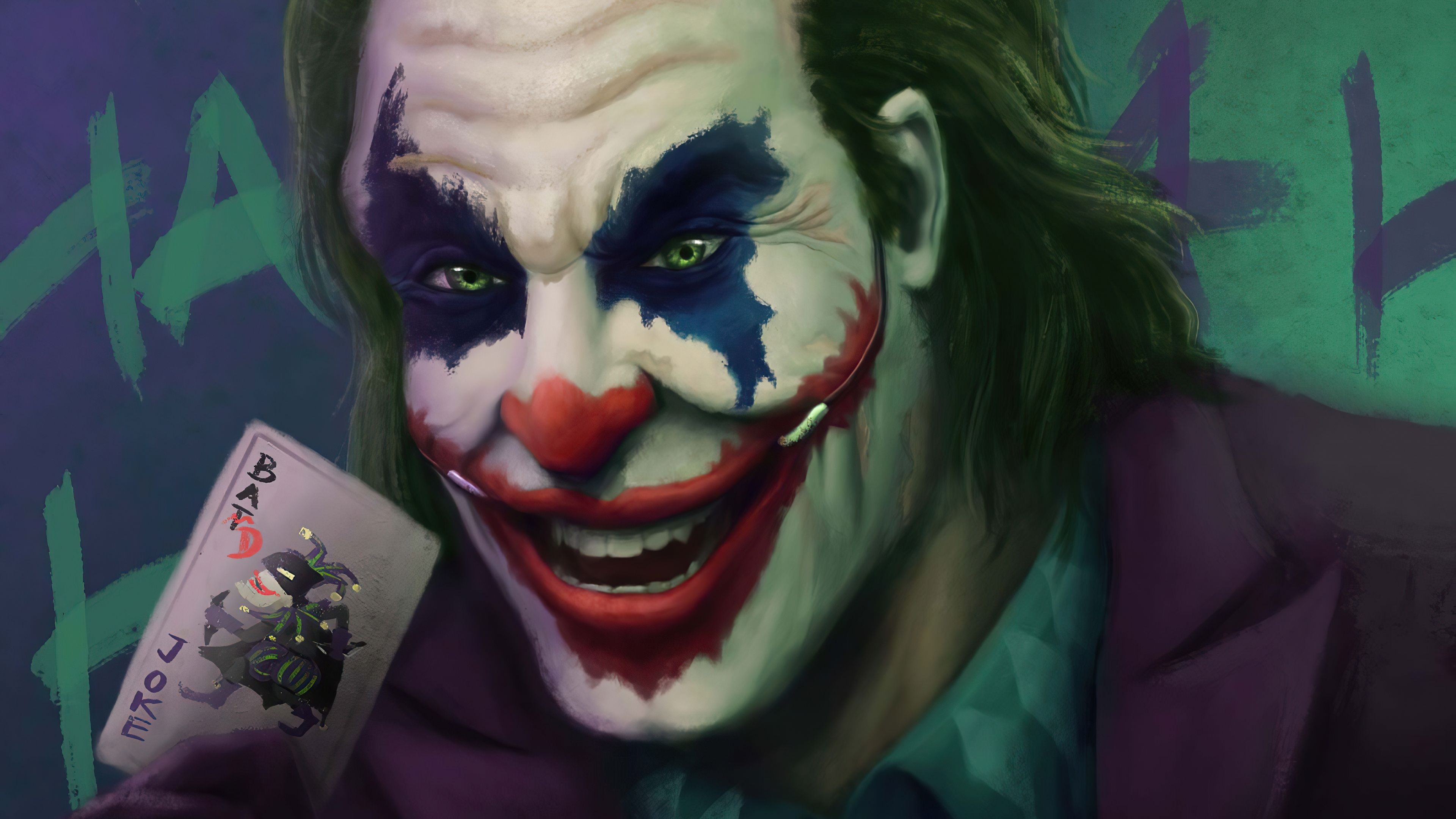 3840x2160 Bad Joker 4k 1440P Resolution HD 4k Wallpaper, Image, Background, Photo and Picture, Desktop