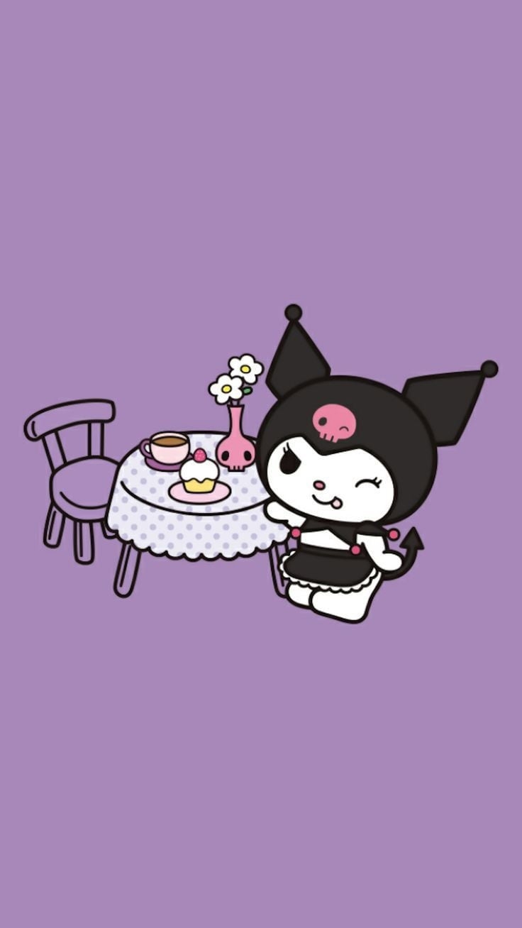 740x1310 Kuromi wallpaper. Hello kitty background, Hello kitty drawing, Hello kitty picture, Phone