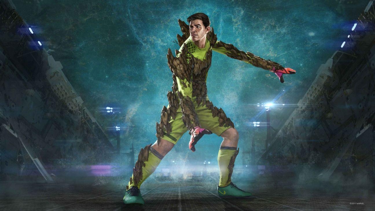 1300x730 Guardians of the Football Galaxy: Thibaut Courtois as Groot, Desktop