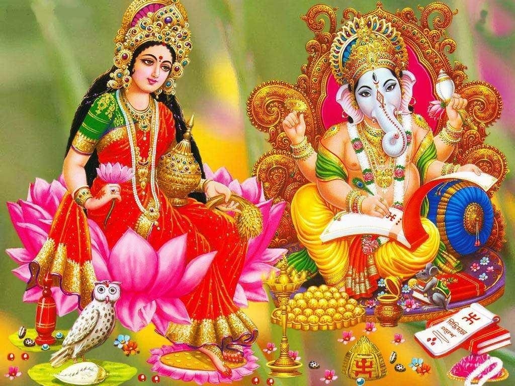 1030x770 Laxmi Ji, Shri Hanuman Ji, Shri Ram Ji Beautiful Photo, Desktop