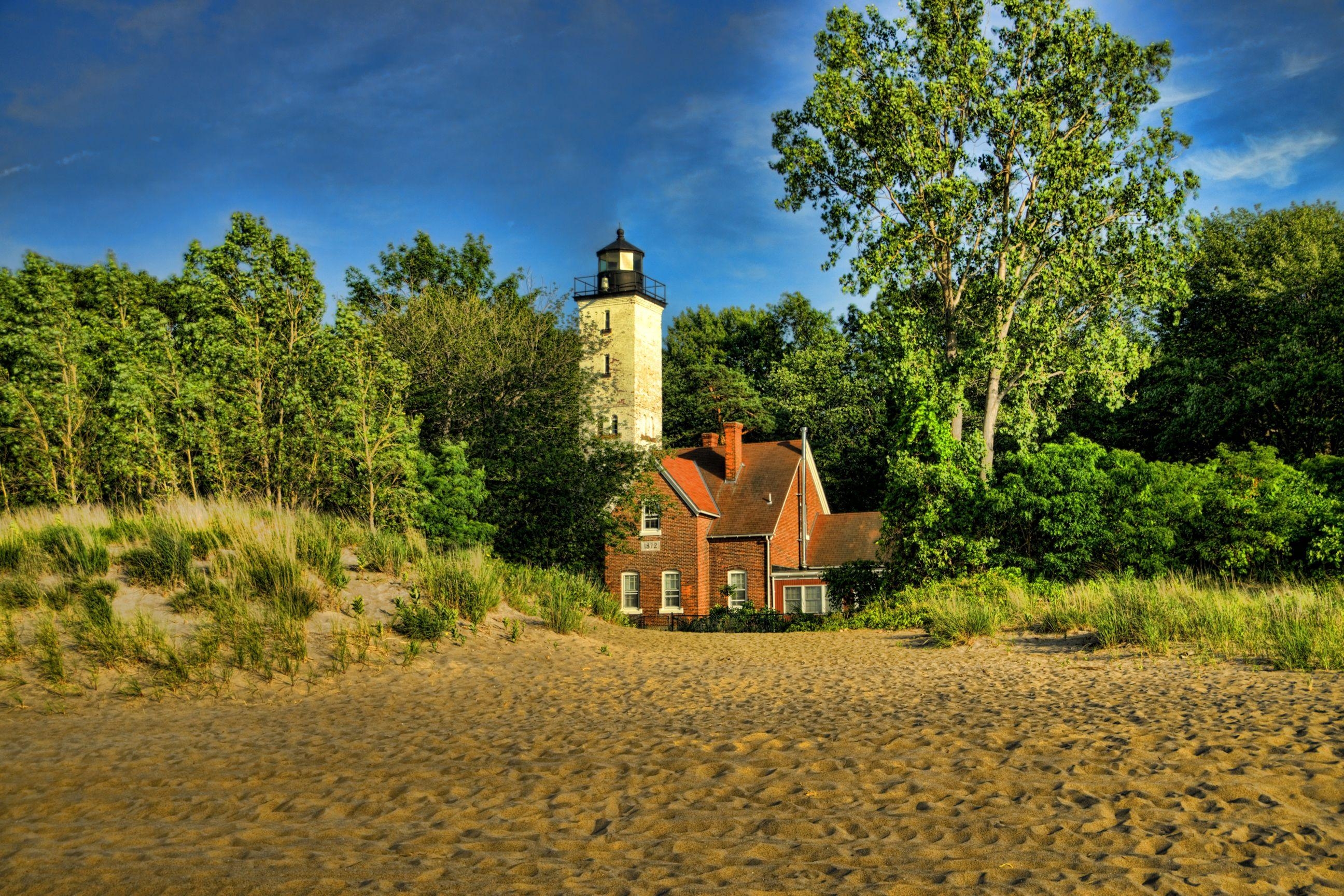 2600x1730 USA Presque Isle Pennsylvania Nature Lighthouses, Desktop