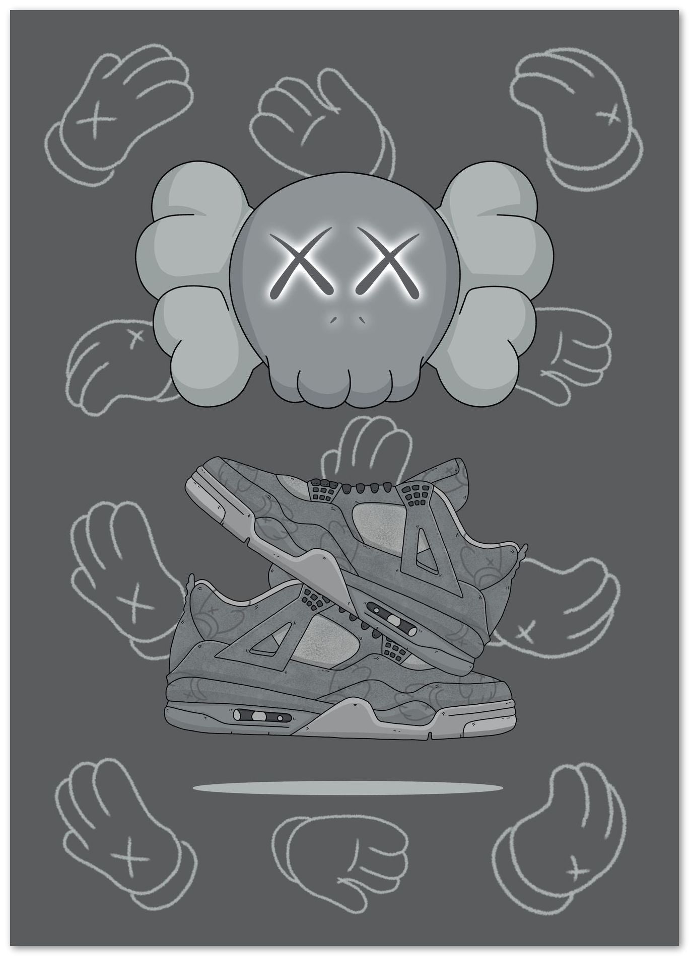 1370x1900 jordan 5 x kaws, Phone