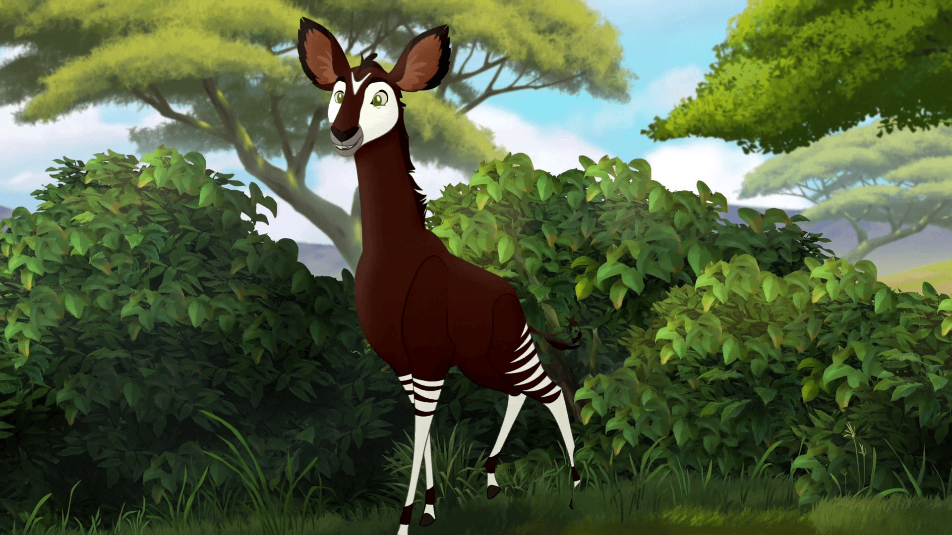 1920x1080 Okapis. The Lion Guard, Desktop