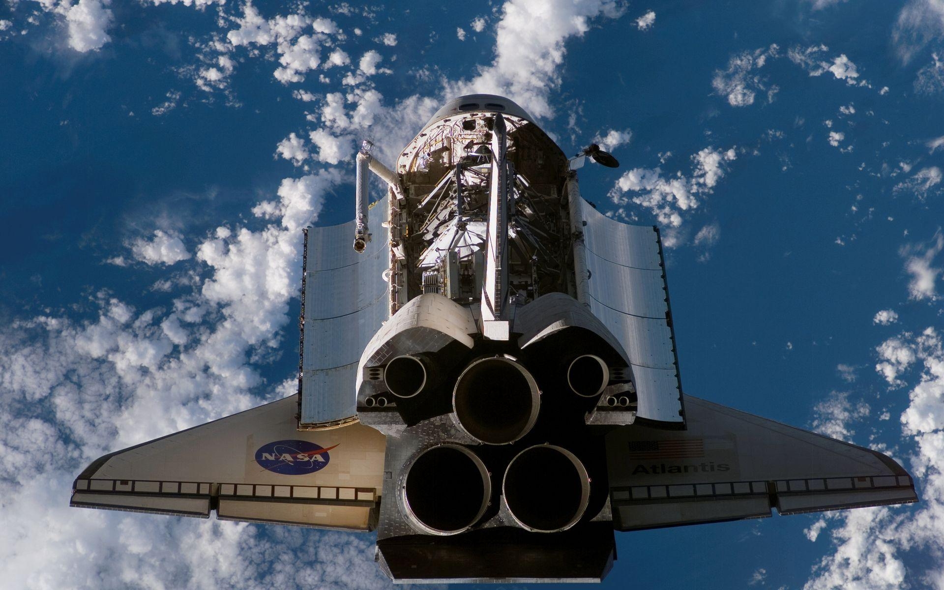 1920x1200 ships rockets Space Shuttle Atlantis NASA vehicles skyscapes, Desktop