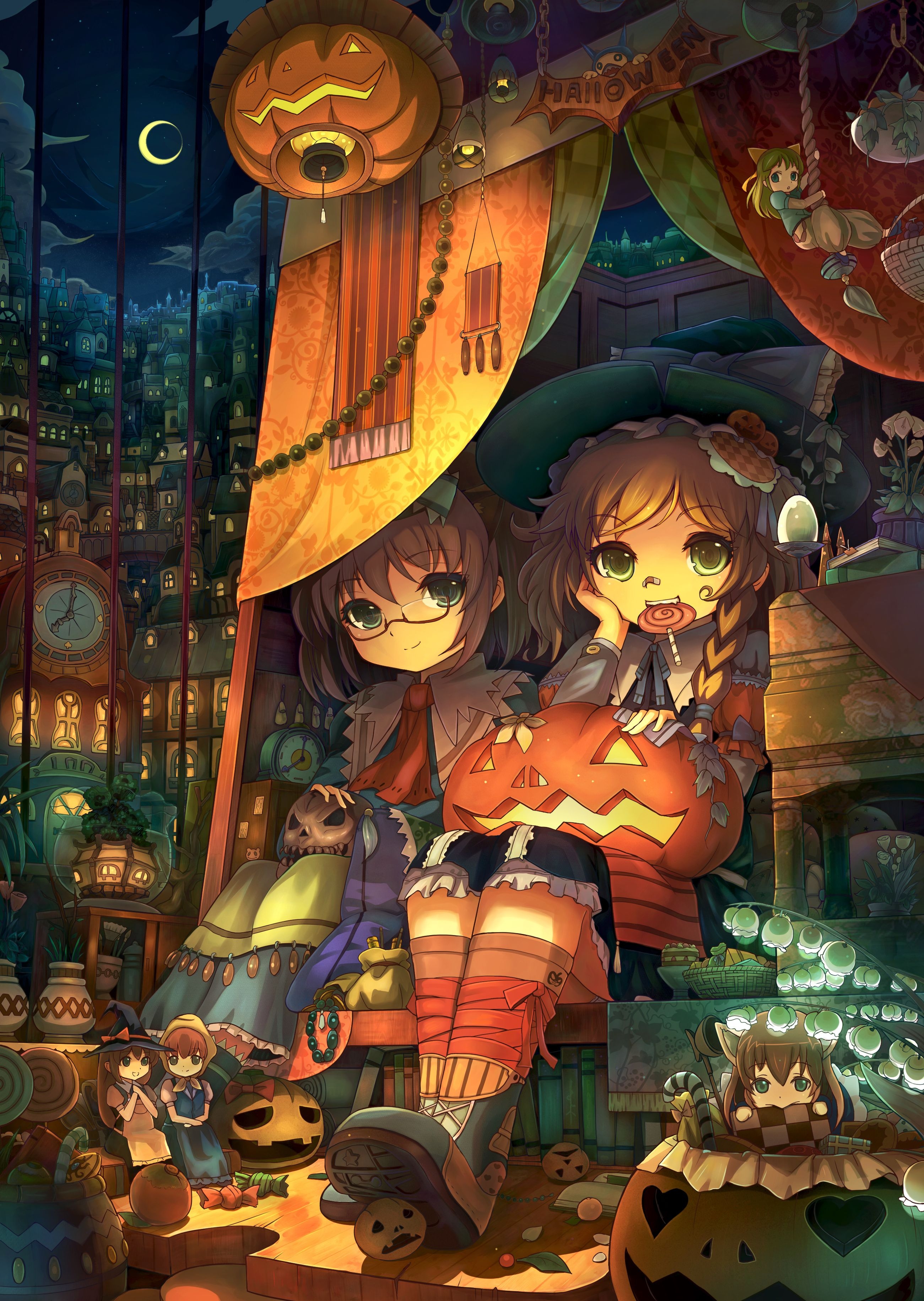 2610x3670 ▻ Wallpaper Halloween. Anime halloween, Anime wallpaper, Anime, Phone