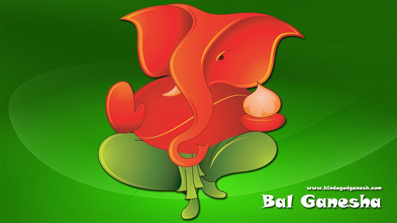 1370x770 Bal Ganesha HD Image & Wallpaper free download, Desktop