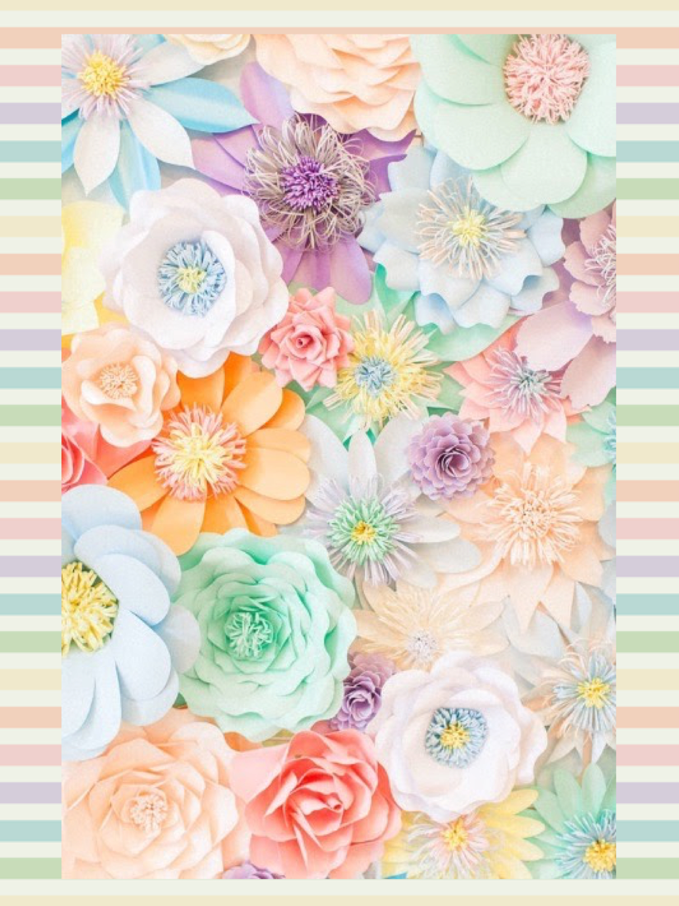 1350x1800 Pastel Color Flowers Background, Phone