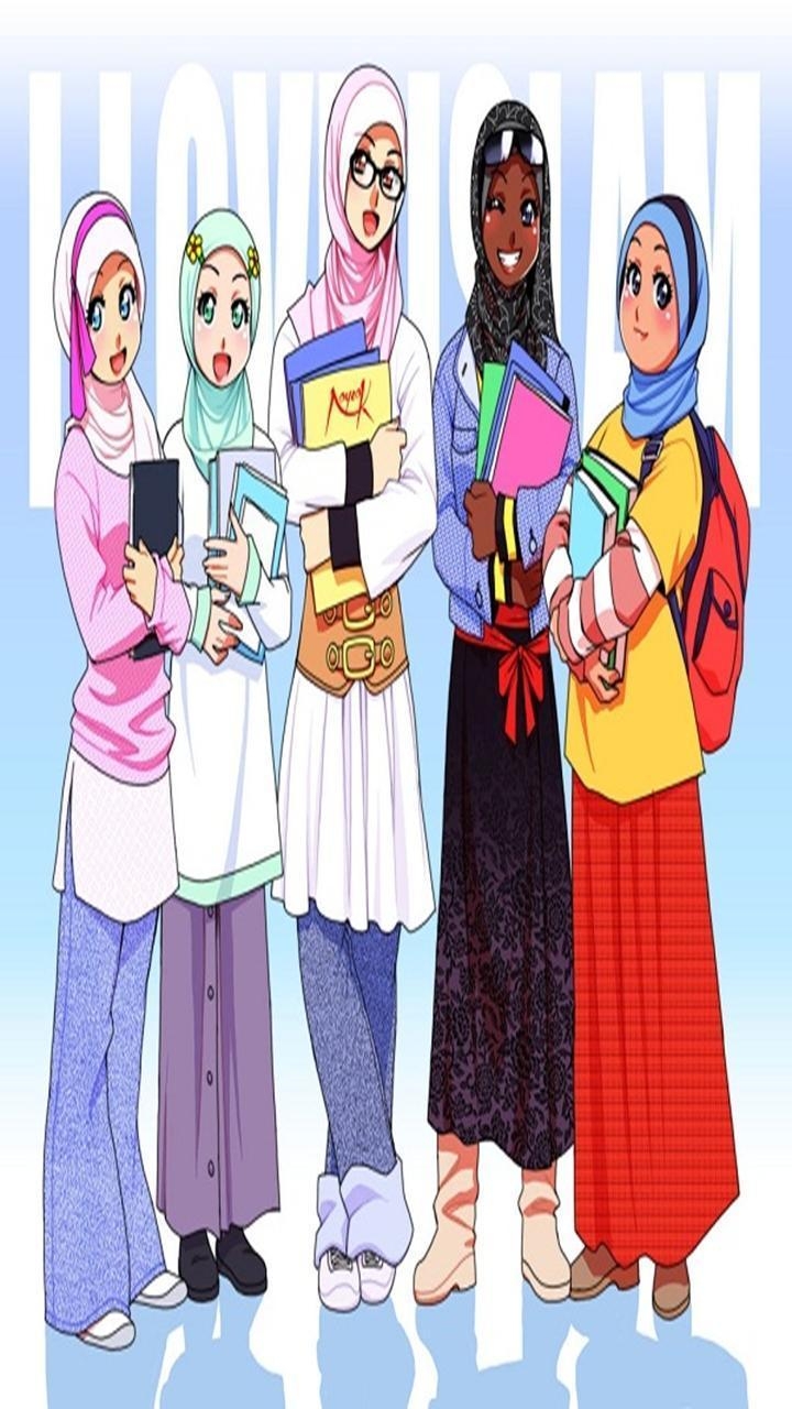 720x1280 anime Hijab wallpaper for Android, Phone