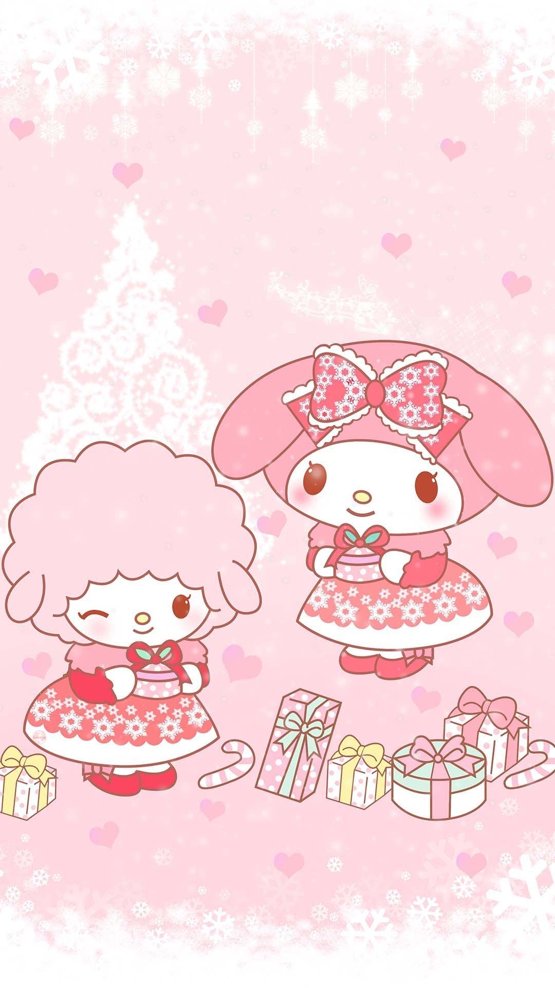 1080x1920 ✮ Christmas ✮ My Melody. My melody wallpaper, Kawaii wallpaper, Hello kitty image, Phone