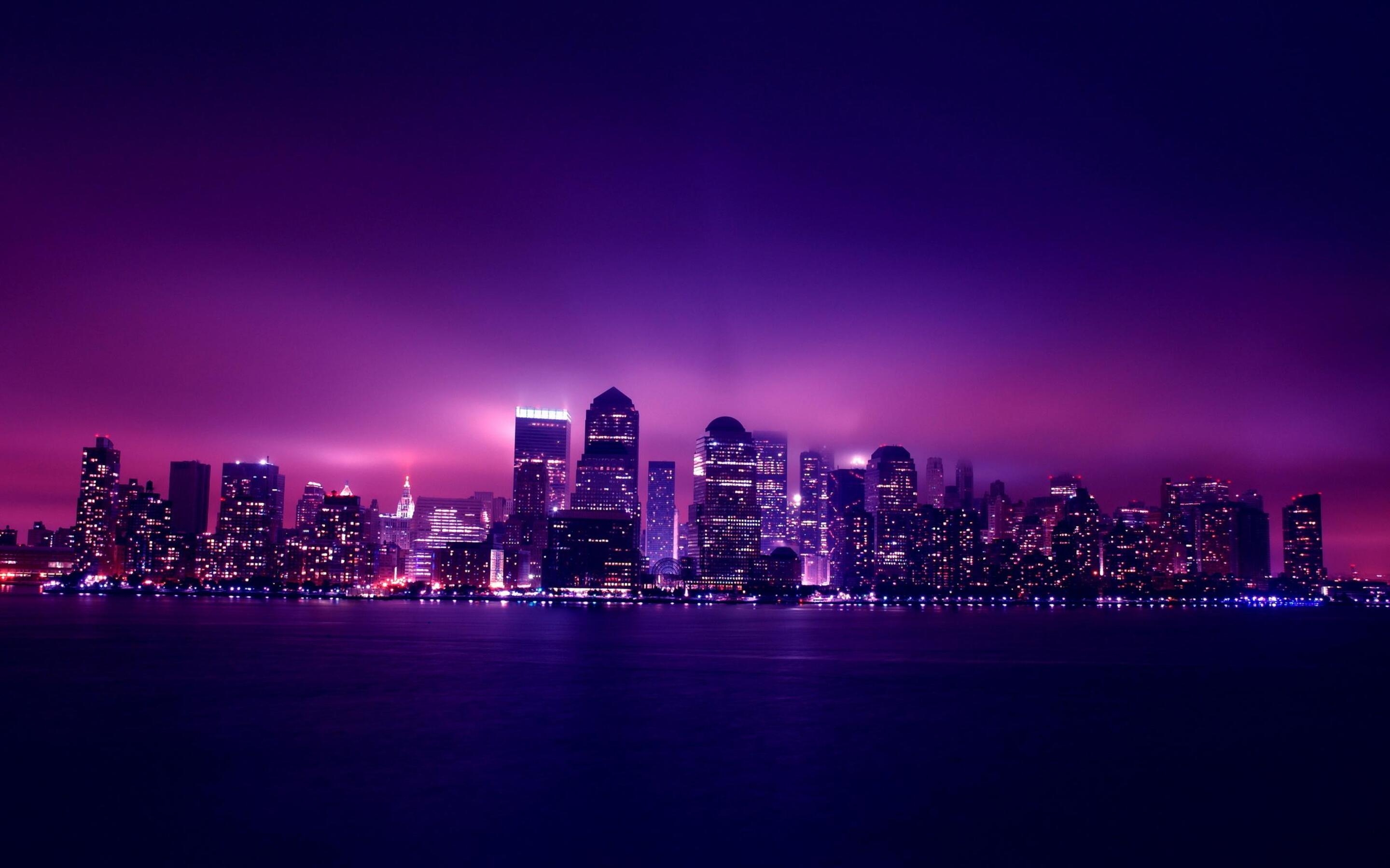 2880x1800 Aesthetic City Night Lights Macbook Pro Retina HD 4k, Desktop