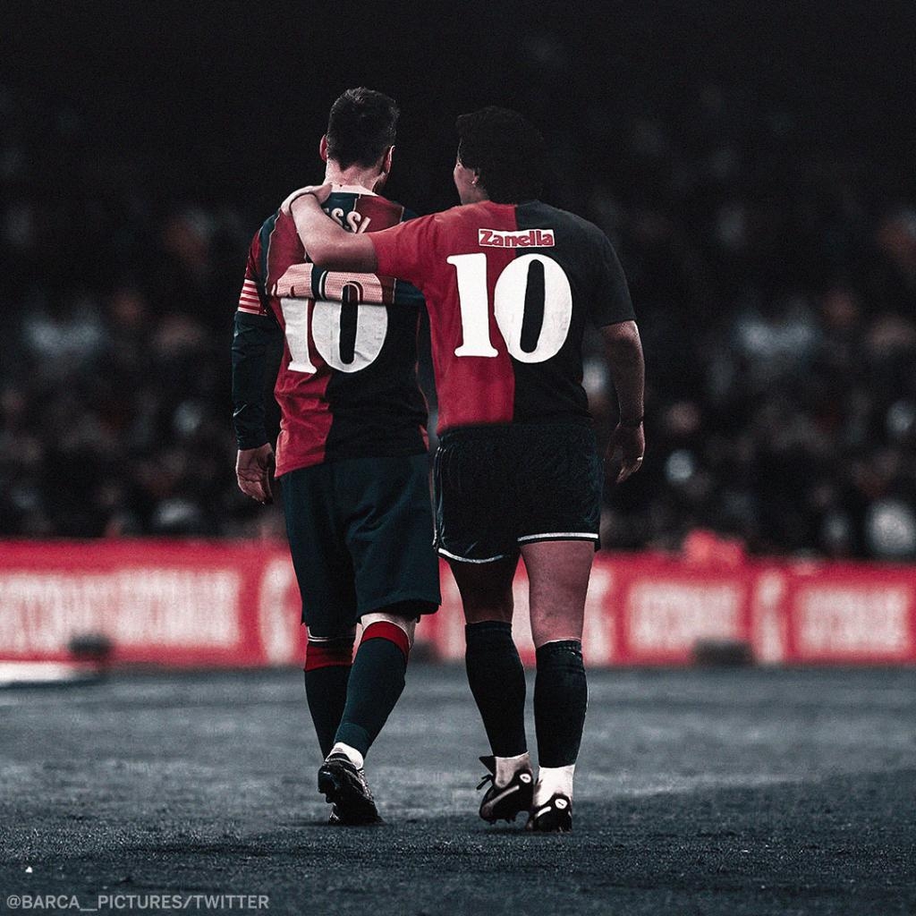 1030x1030 ESPN FC edit of Messi & Maradona, Phone