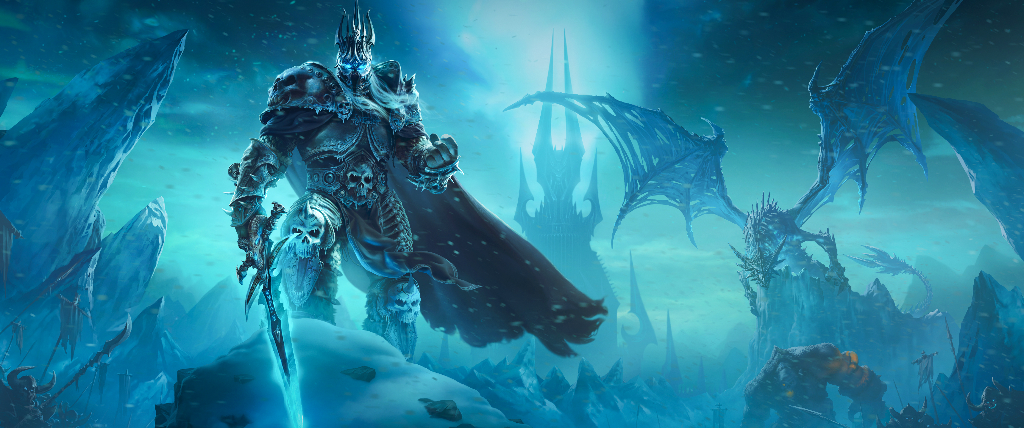 3440x1440 Wrath of the Lich King.  UltraWide Wallpaper, Dual Screen