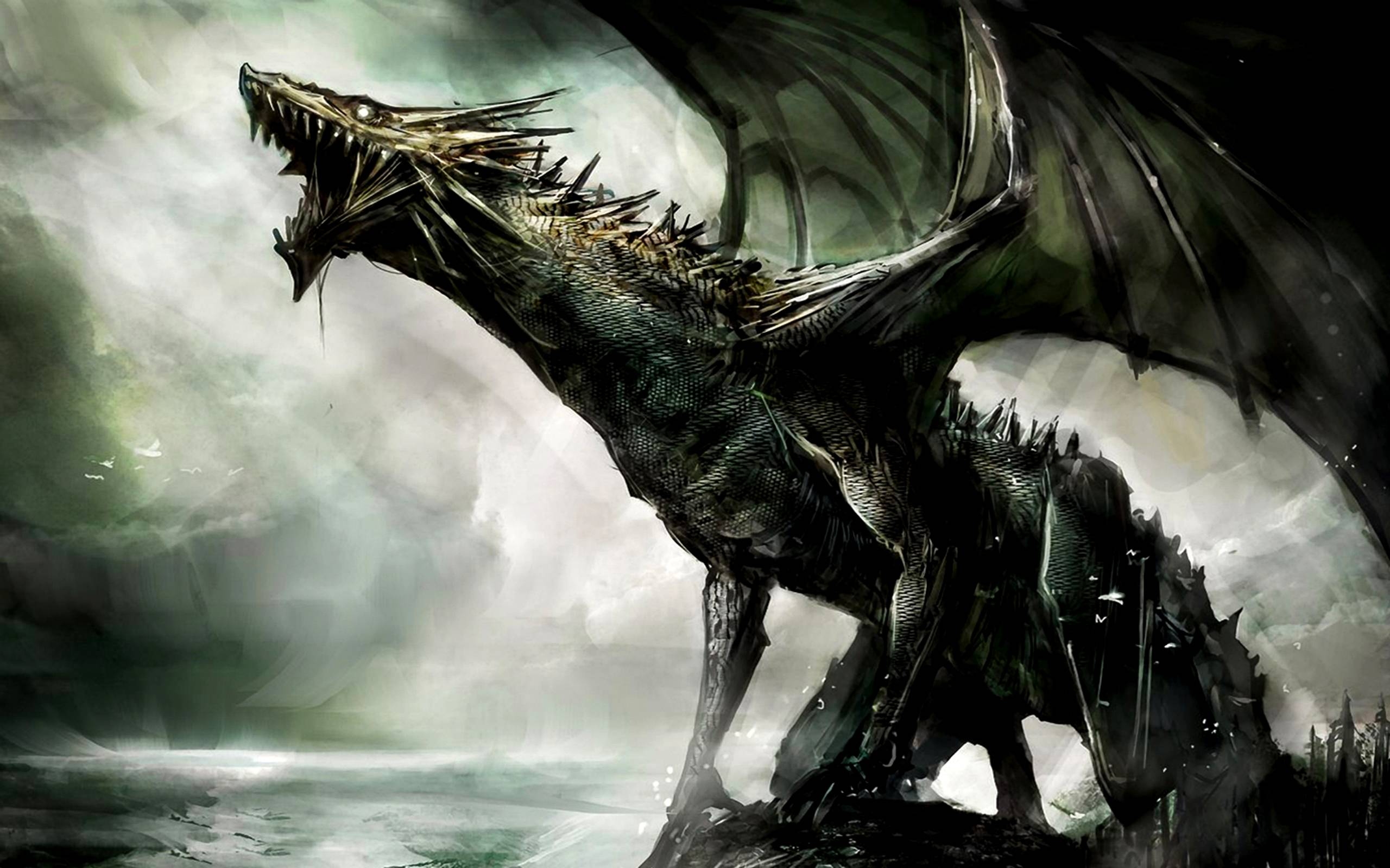 2560x1600 Dragon (Illustration) Creatures Wallpaper, Desktop