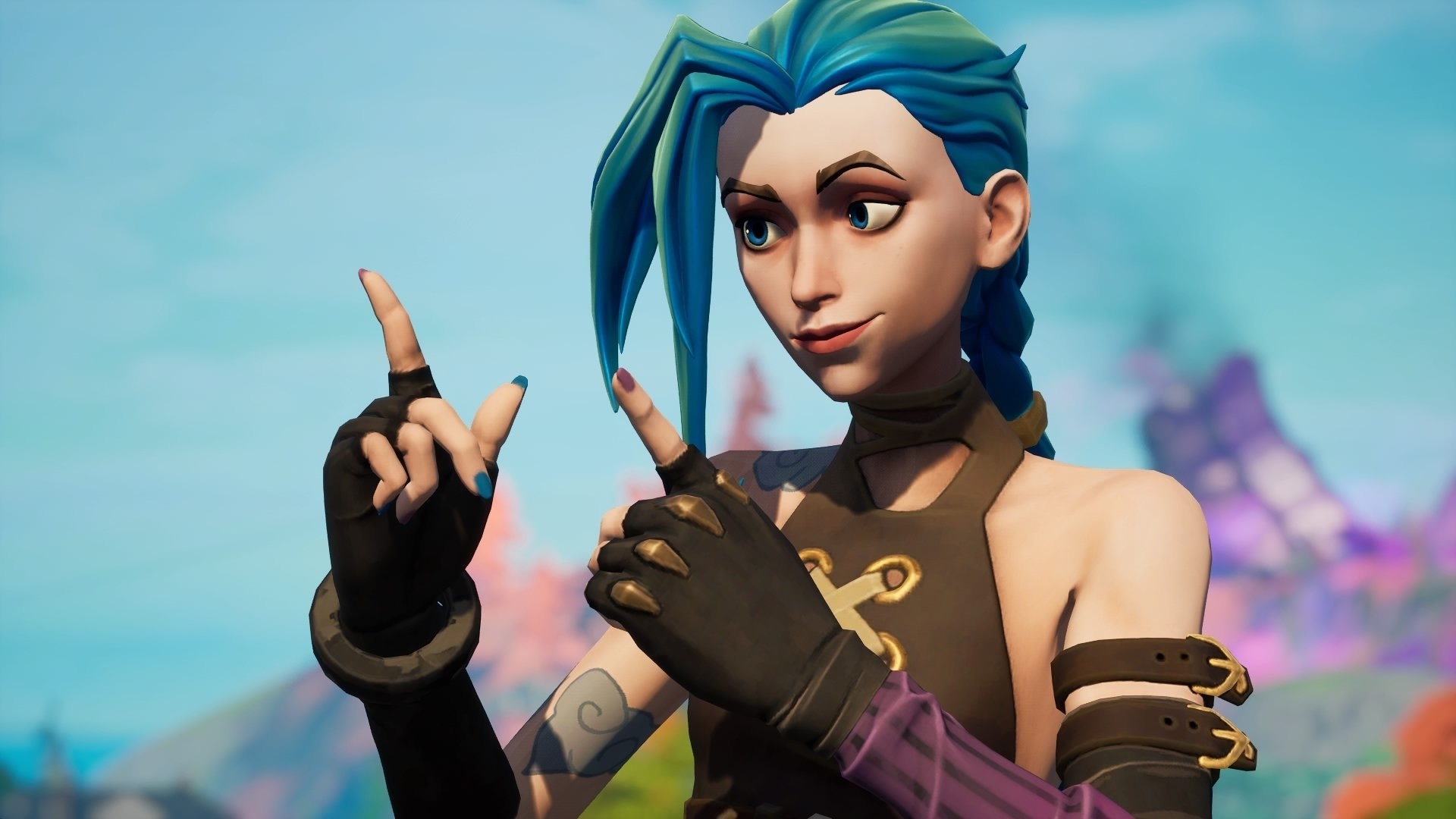 1920x1080 Arcane Jinx Fortnite wallpaper, Desktop