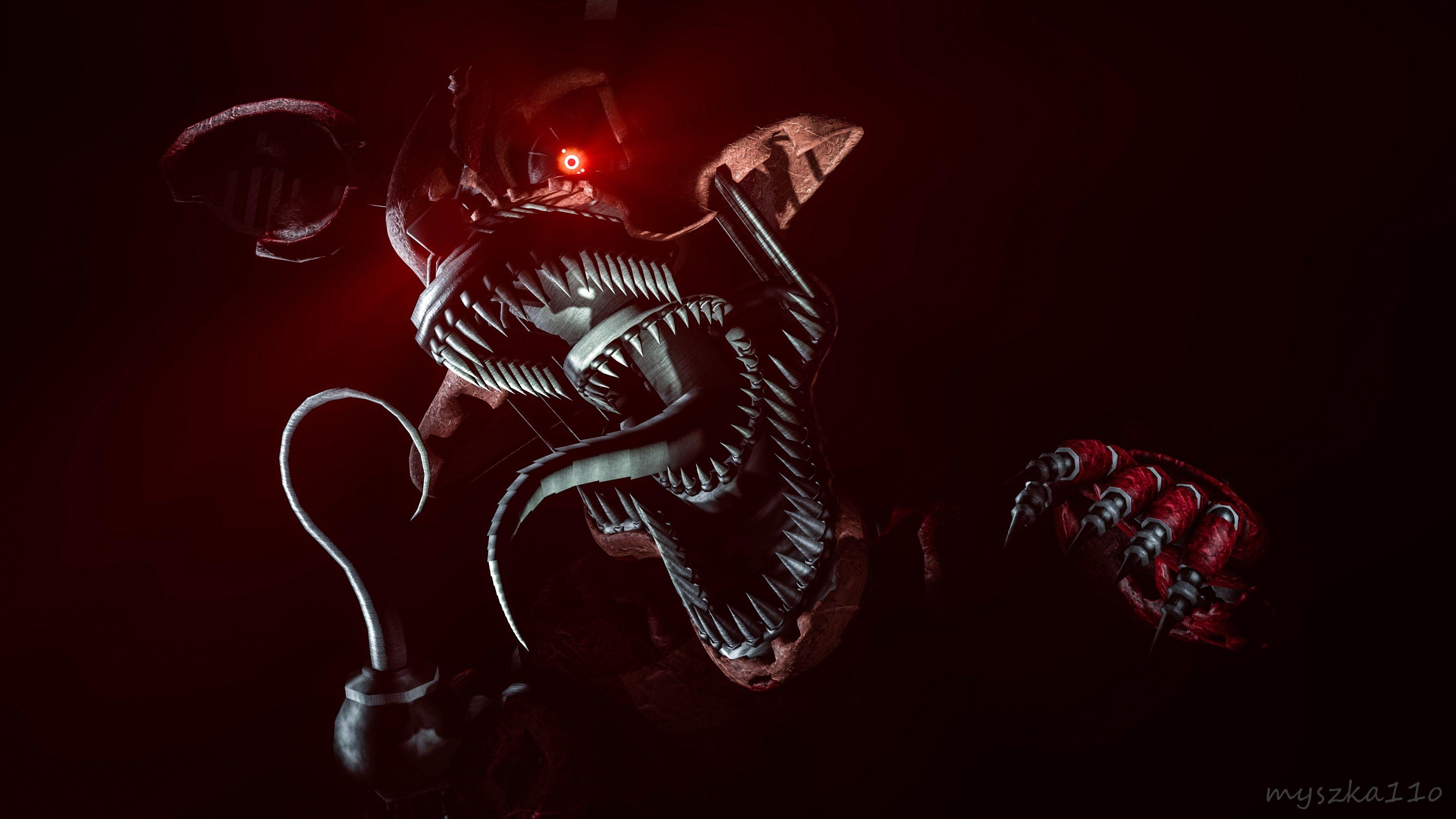 3840x2160 FNAF 4 teasers (Foxy). FNAF. FNAF, Desktop