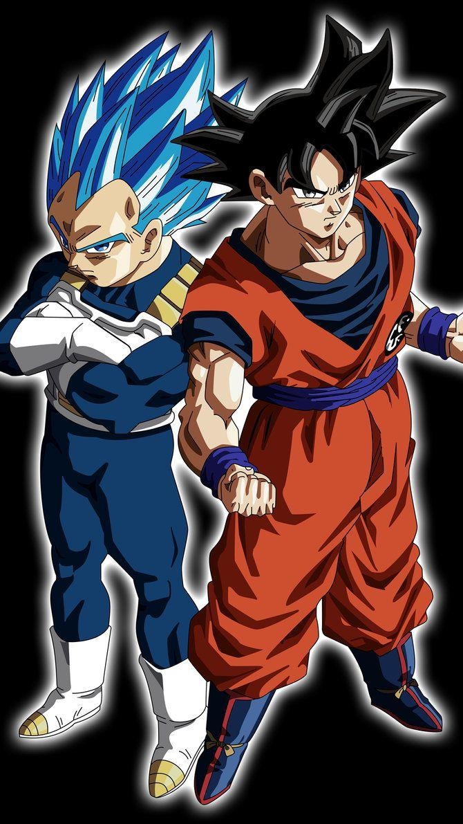 670x1200 SSB2 Vegeta and UI Goku mobile wallpaper No Logo, Phone