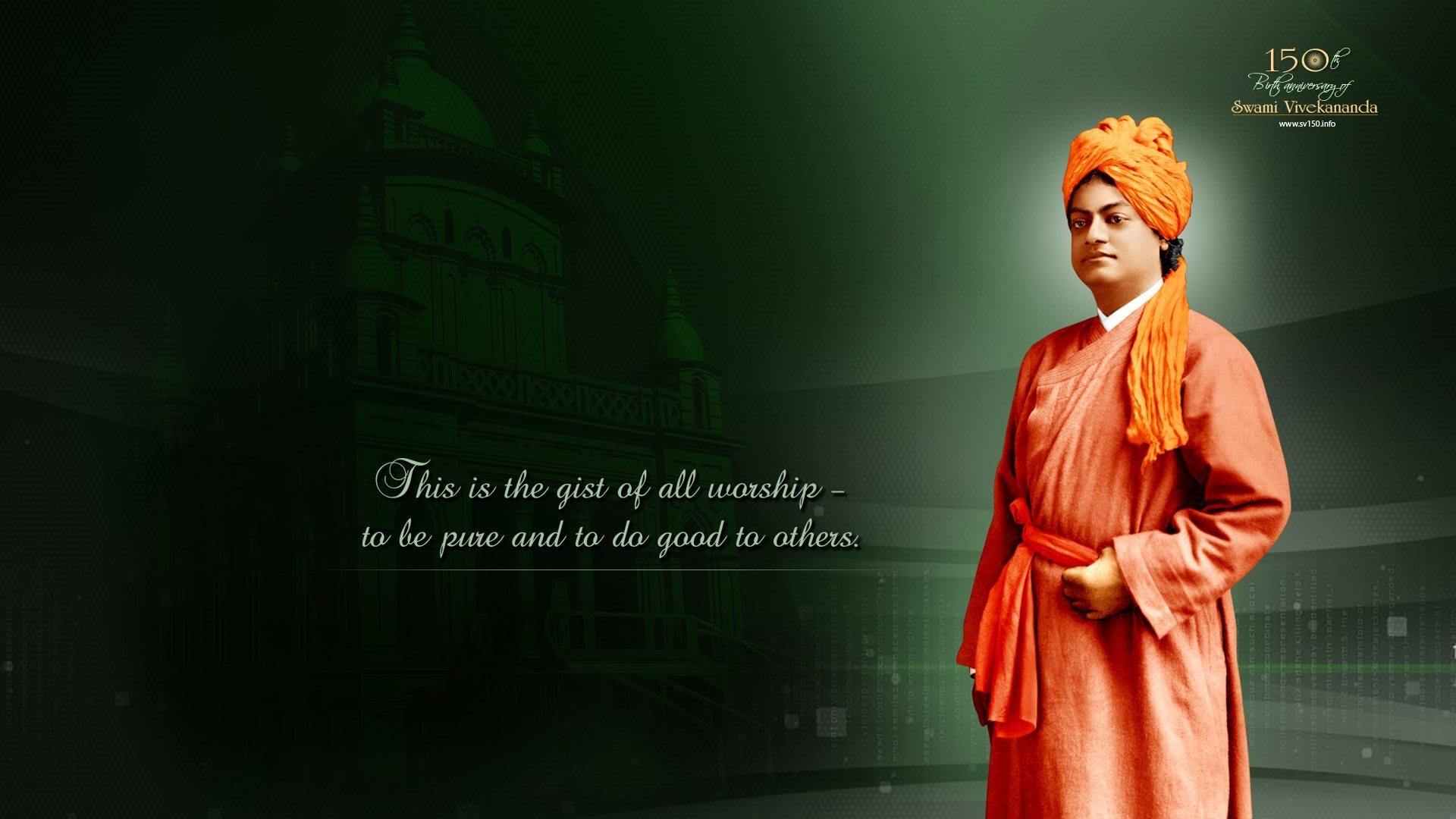 1920x1080 Swami Vivekananda Quotes Wallpaper HD Background, Image, Pics, Desktop