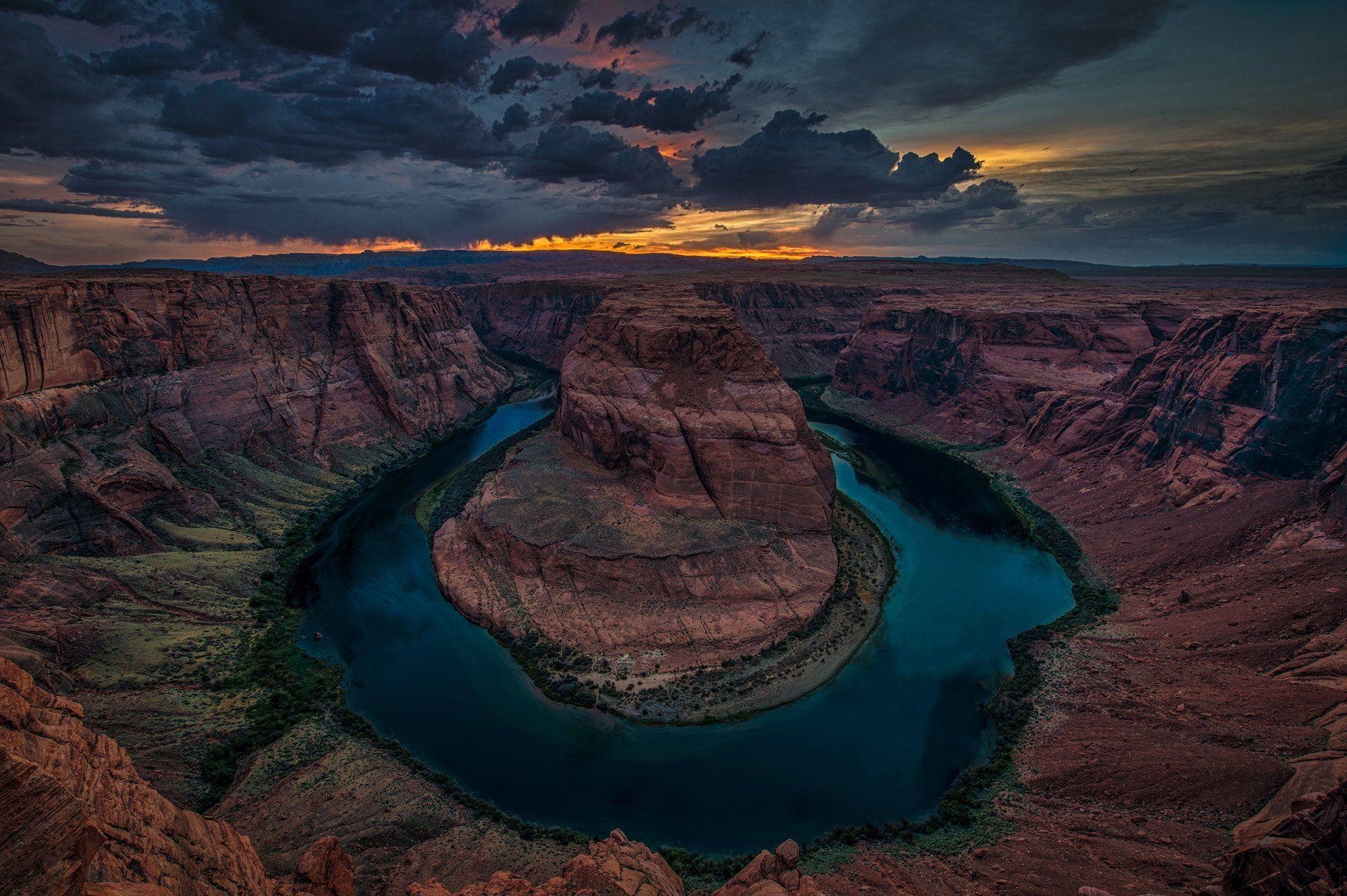 1920x1280 colorado grand canyon national park canyon river horseshoe bend, Desktop