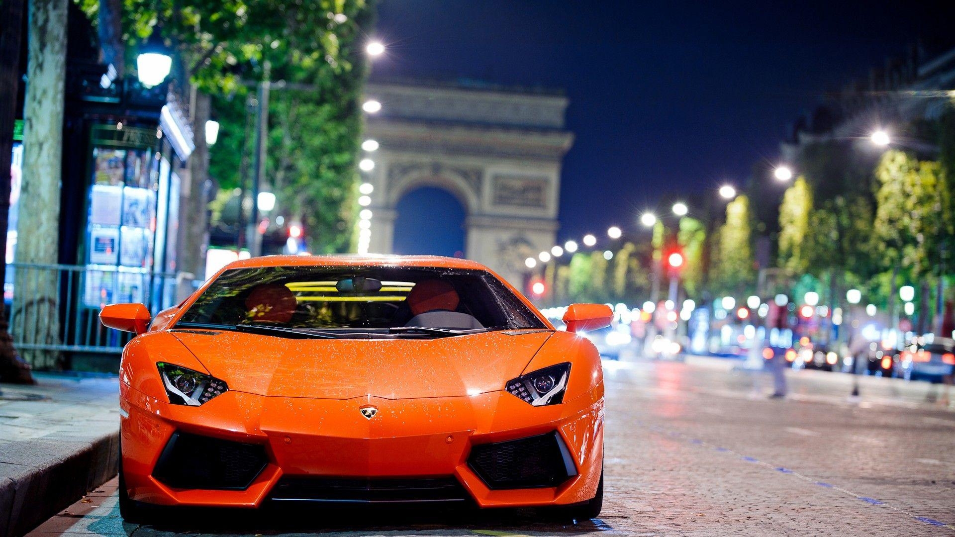 1920x1080 Lamborghini Aventador at Night Wallpaper. HD Car Wallpaper, Desktop