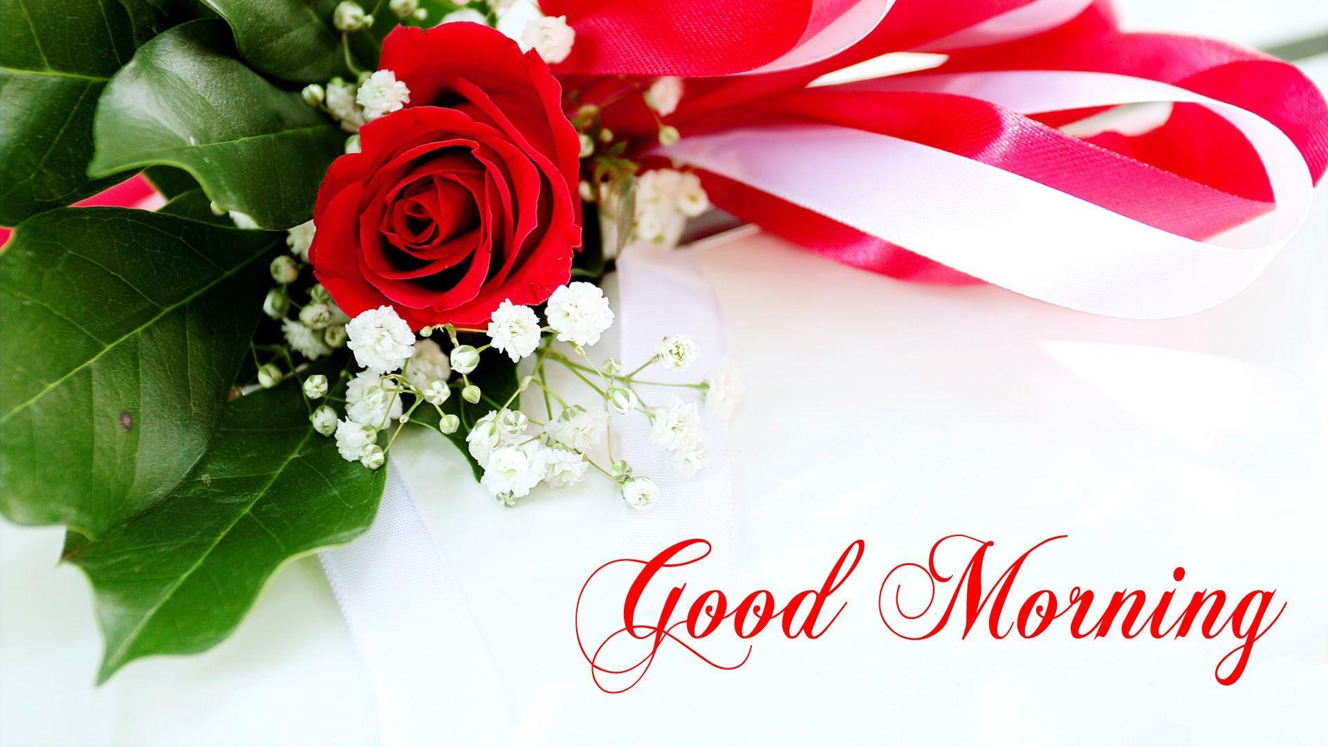 1920x1080 Good Morning Wallpaper with Flowers, Full HD  GM Image, Desktop