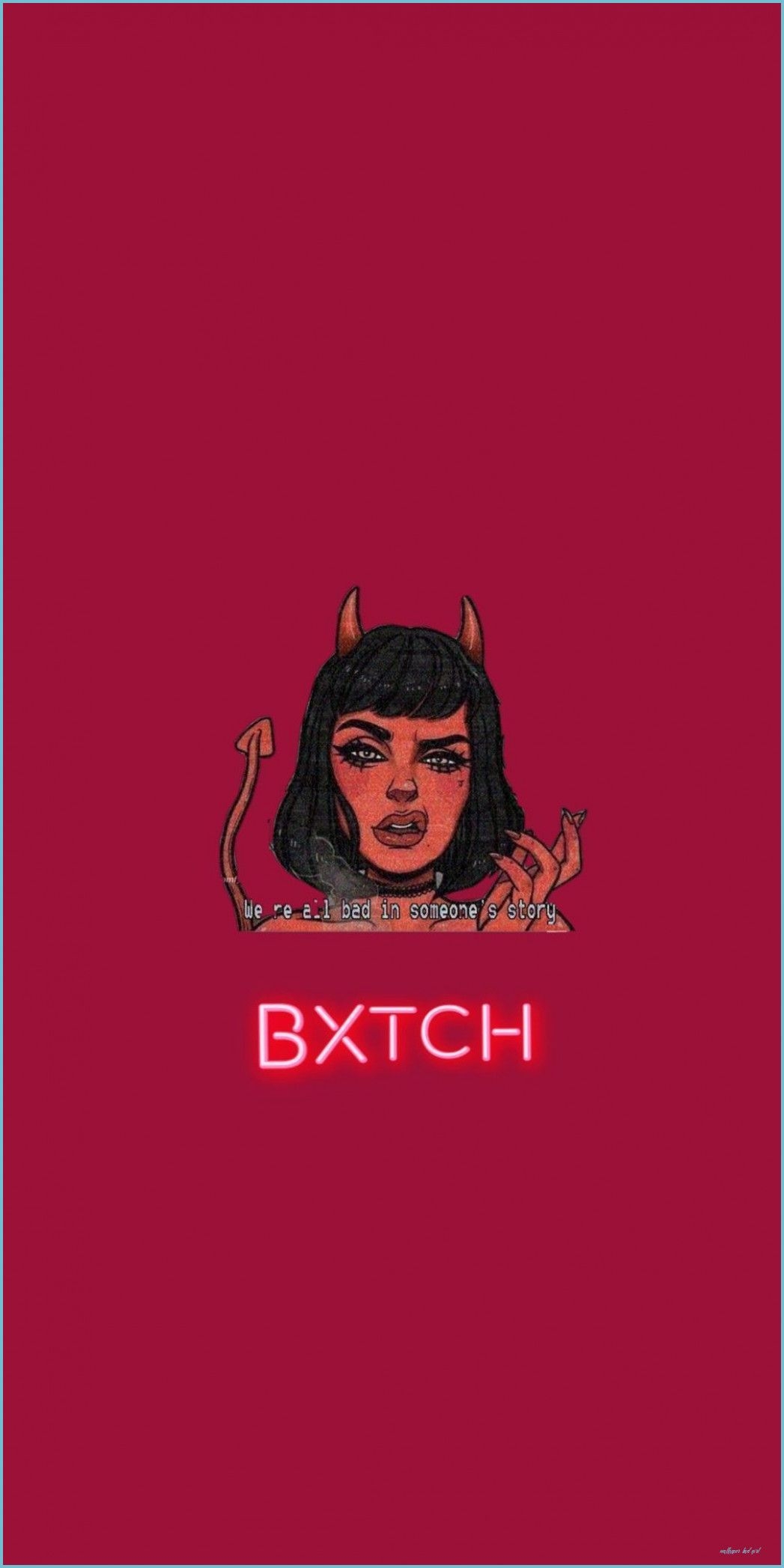 1050x2100 iPhone Wallpaper Cartoon #hintergrundbildiphone #t In 10 Bad Girl, Phone