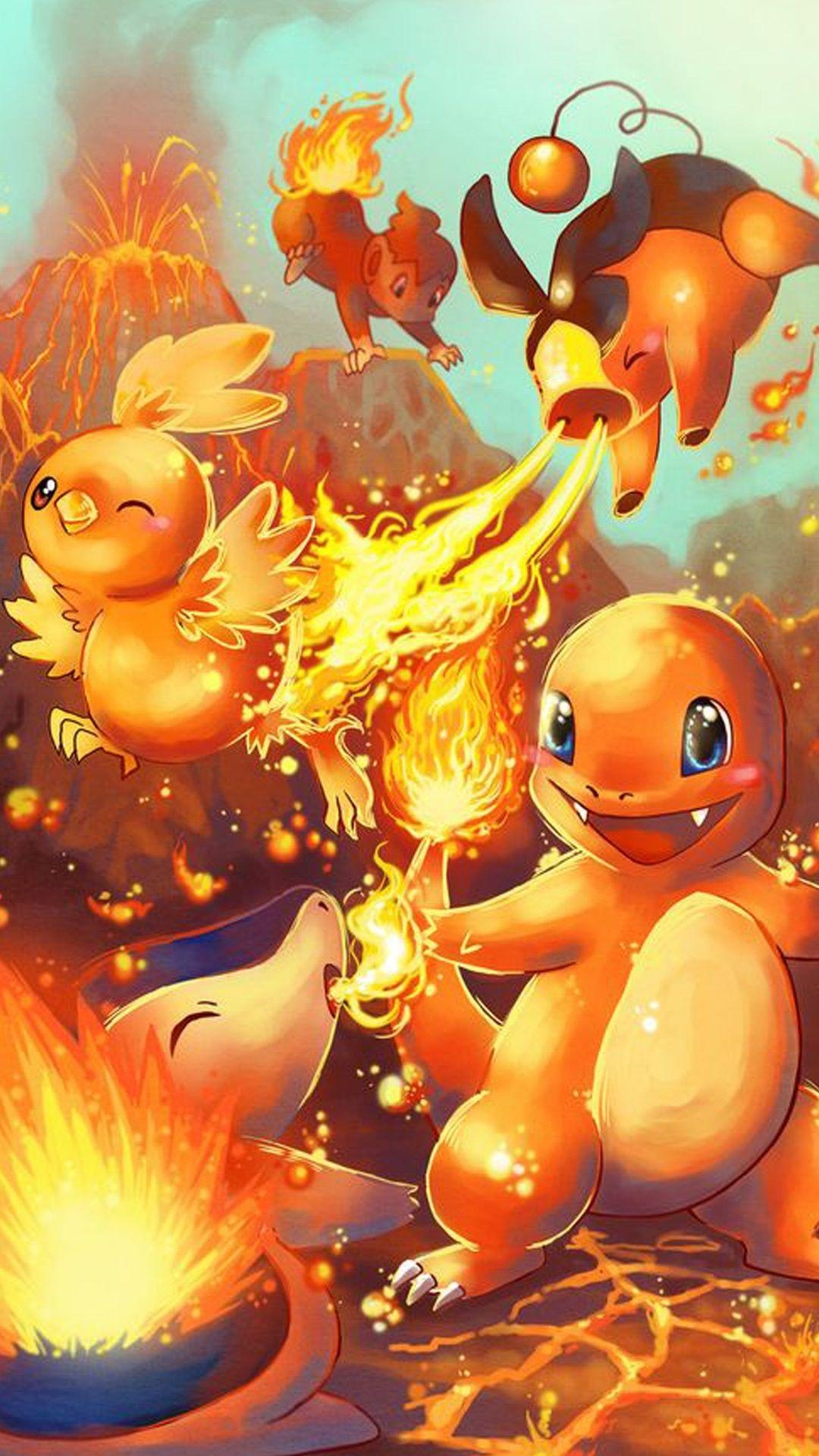 1080x1920 Pokemon Go Charmander fire characters iPhone HD wallpaper, Phone