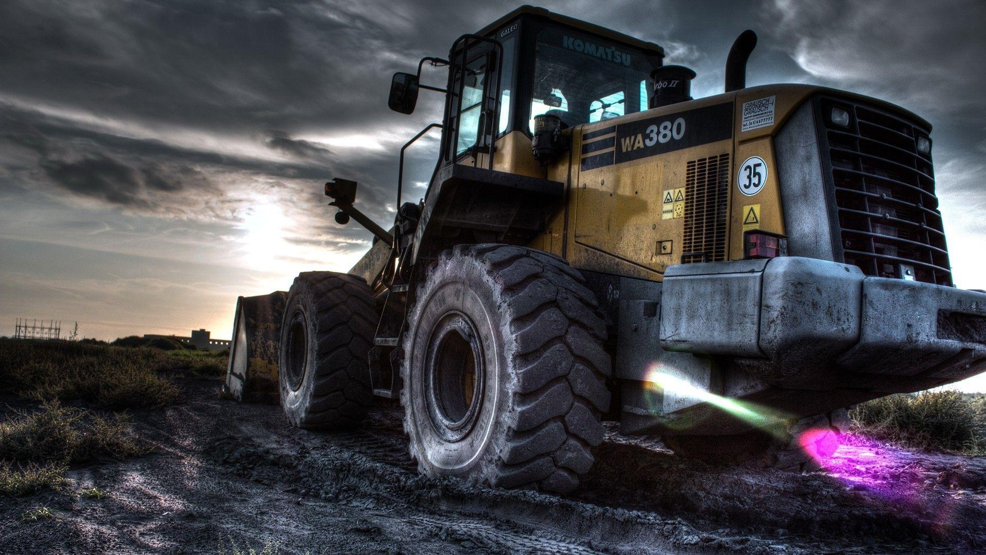 1920x1080 vehicles, HDR photography, Komatsu WA380 wallpaper, Desktop