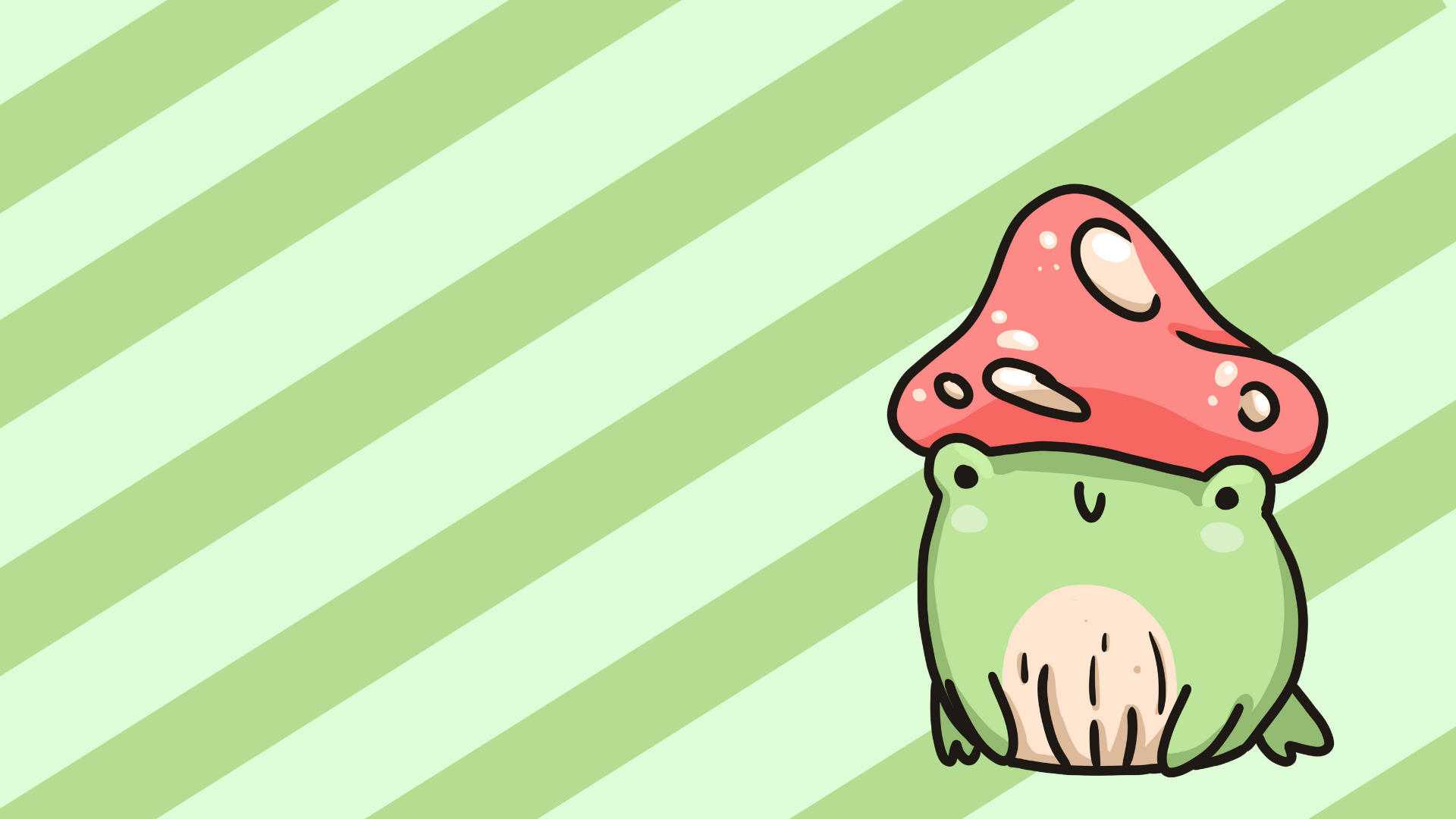 1920x1080 Cute Frog Drawing on the Wallpaper (46 photo) Drawings for sketching and not only, Desktop