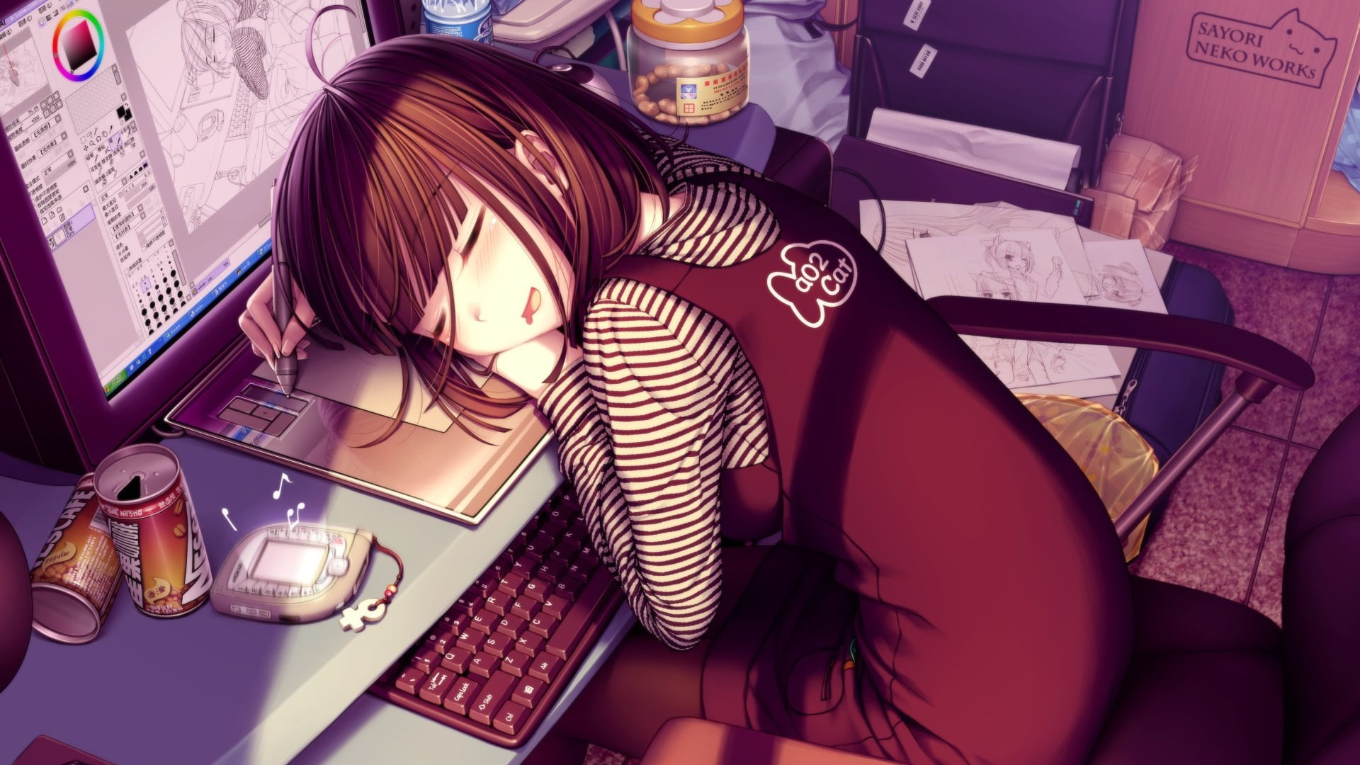 1920x1080 Anime Girl, Anime Art, Cute, Kawaii Wallpaper, Desktop