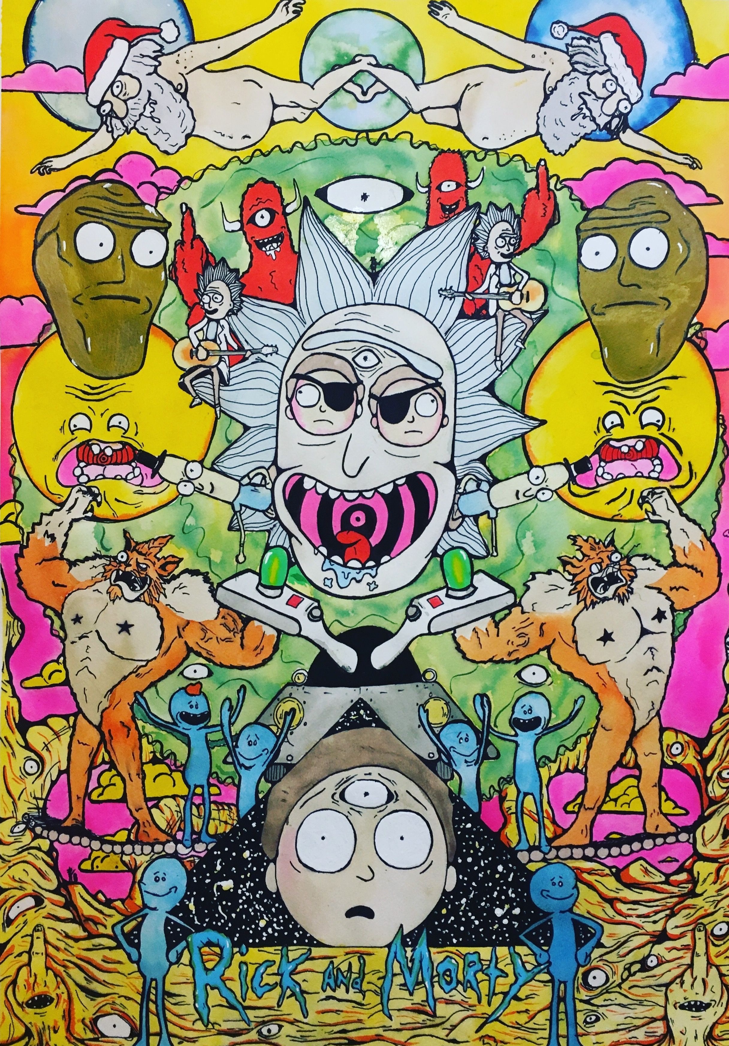 2440x3490 Rick and Morty Trippy Phone Wallpaper Free Rick and Morty, Phone