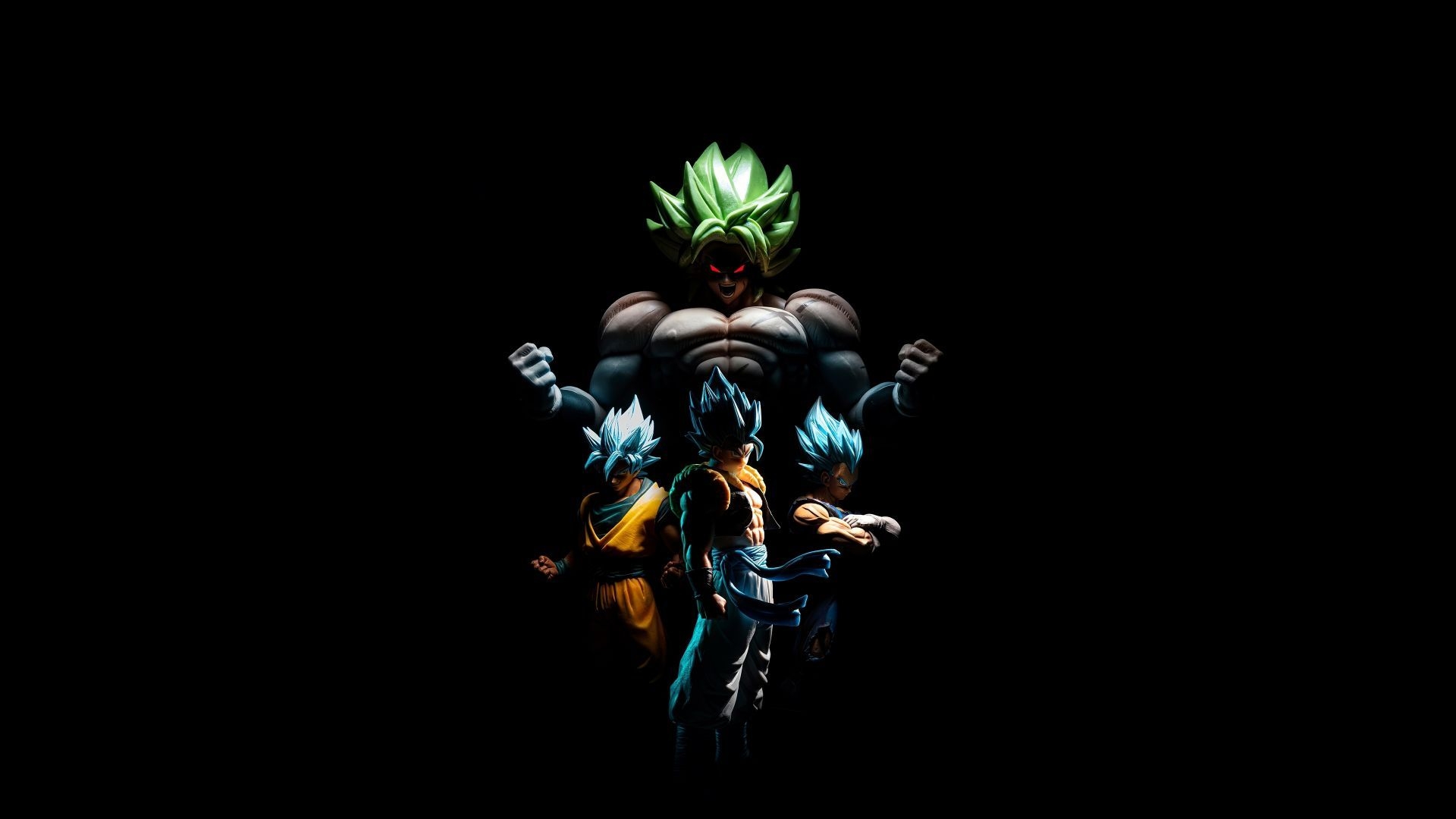 1920x1080 Goku and broly, vegeta, gogeta, dark wallpaper, HD image, picture, background, a9eca0, Desktop